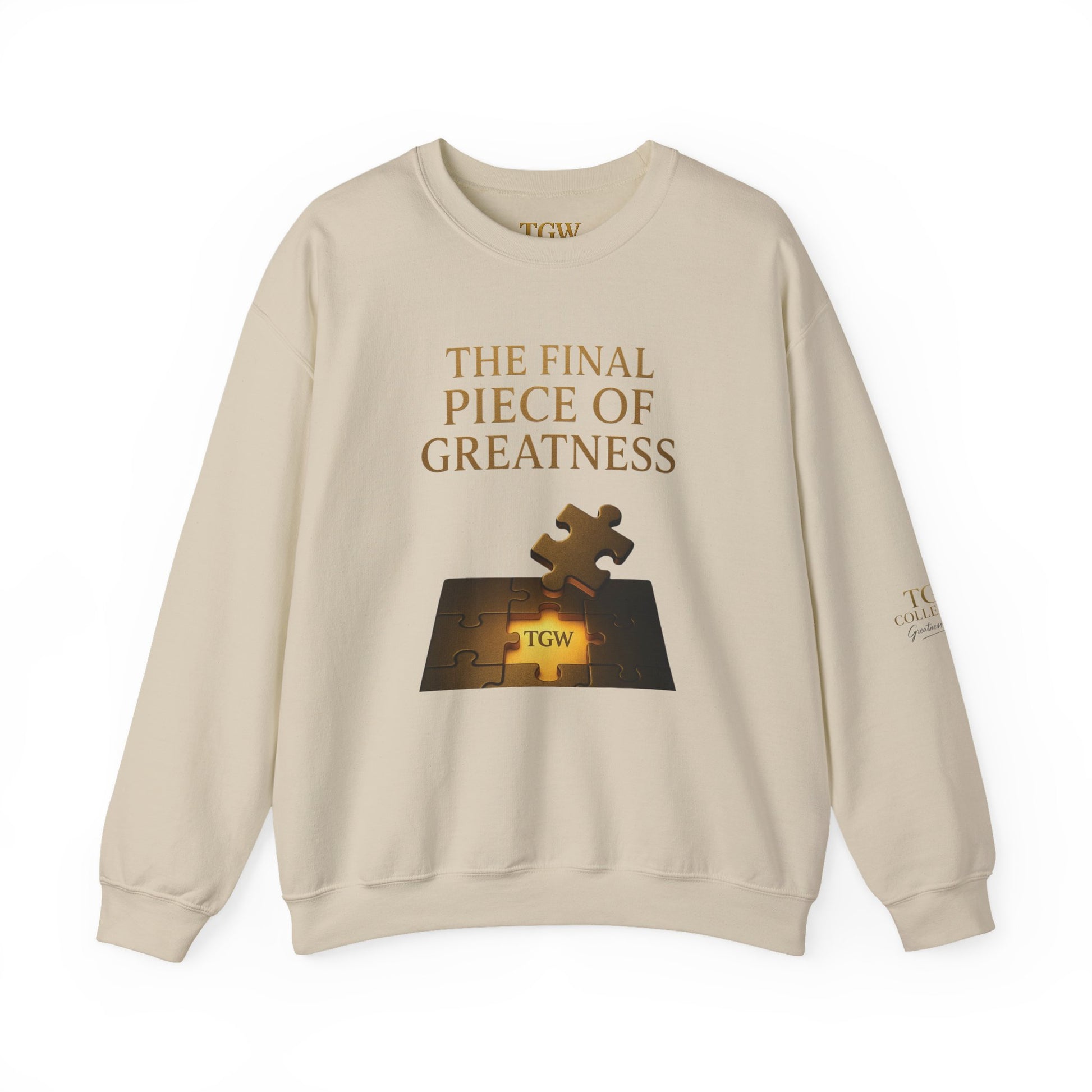 Puzzle Piece Inspirational Sweatshirt, Motivational Crewneck, Gift for Dreamers, Casual Wear, Perfect for Celebrations