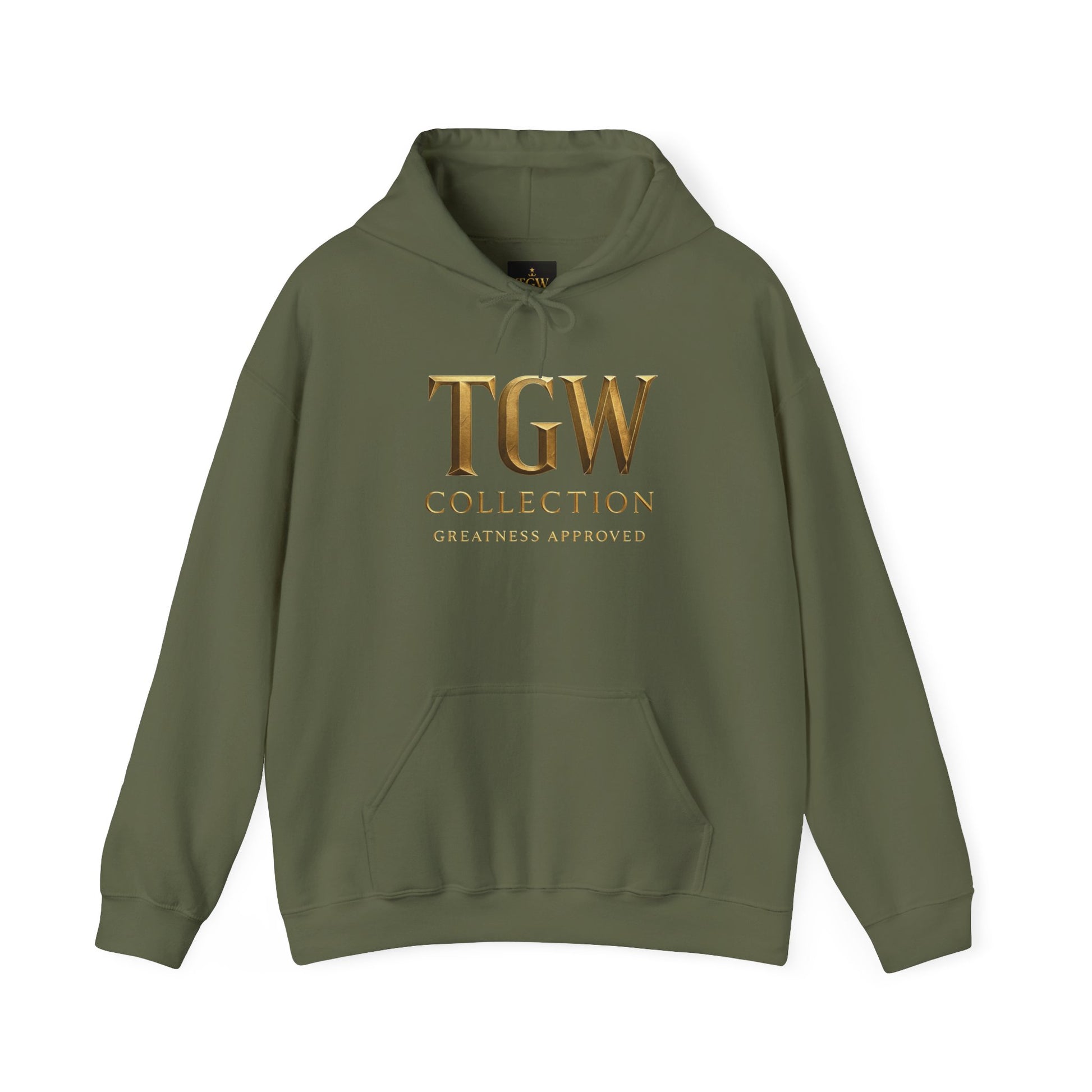 Elegant Gold Graphic Hoodie for Trendy Comfort | Sweatshirt, Cozy Wear, Fashion Gift, Casual Style, TGW Collection