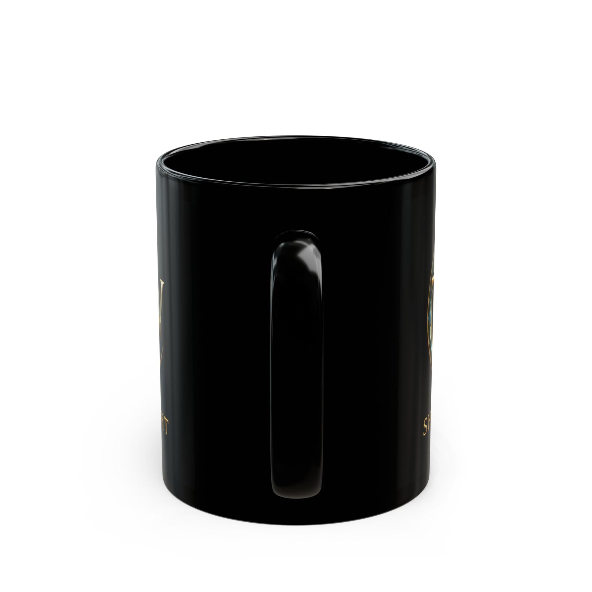 Black Mug - Shine Bright Coffee Cup, Inspirational Gift, Motivational Tea Mug, Home Decor, Office Supplies