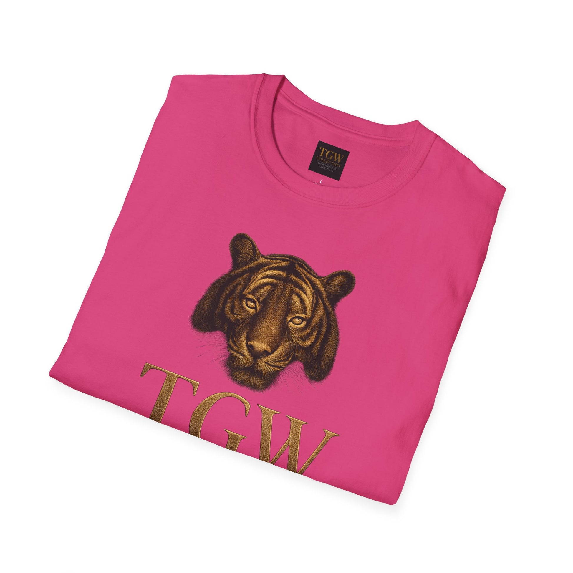 Tiger Head Softstyle T-Shirt | Casual Wear, Wild Animal Tee, Fashion Statement, Unique Design