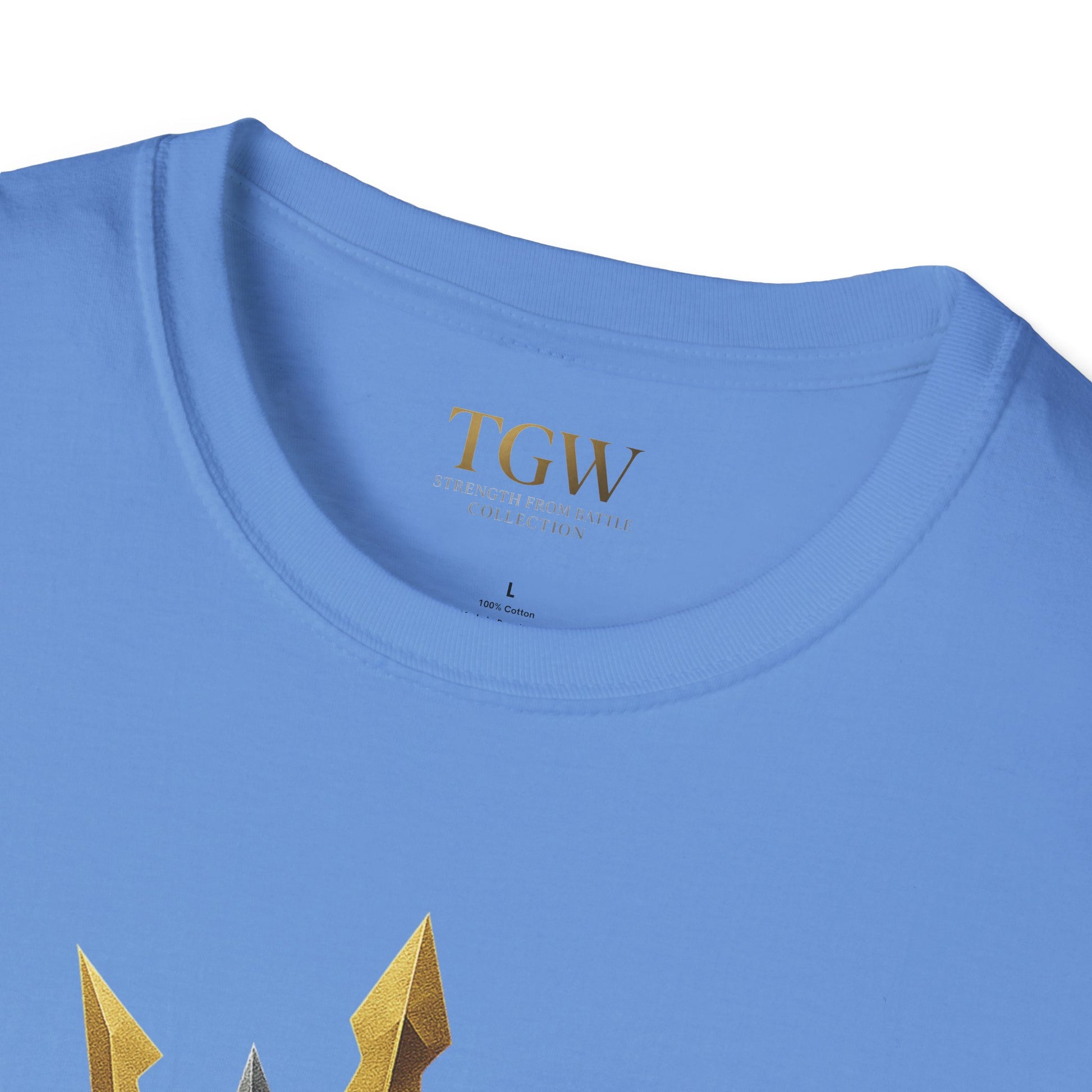 Men Gladiator T-shirt | Motivational Tee, Fitness Shirt, Gift for Him, Empowerment Apparel, Gold Crown Design