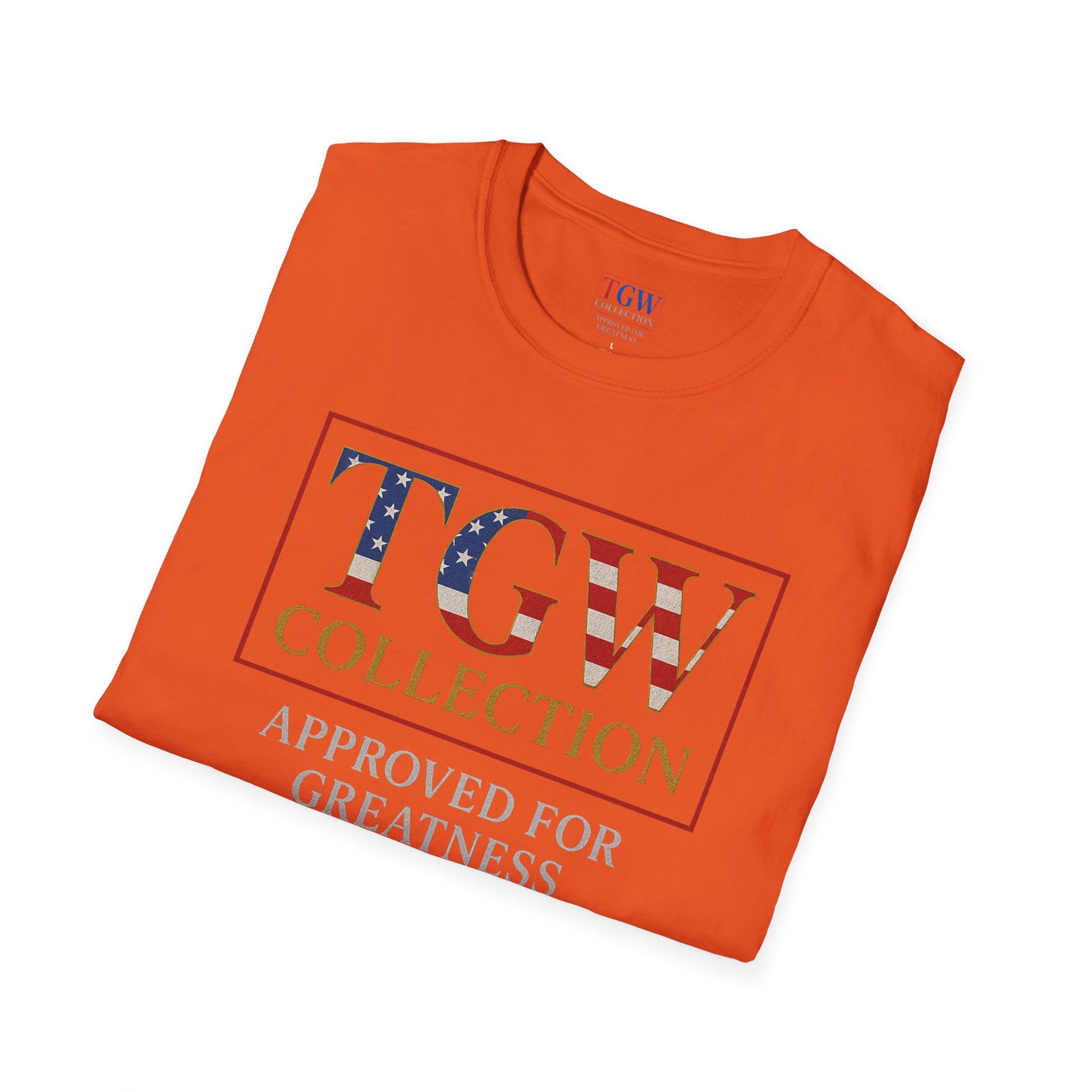 Soft style T-Shirt: TGW Collection, Approved for Greatness - Comfortable Apparel for Everyday, Gifts for Friends, USA Pride