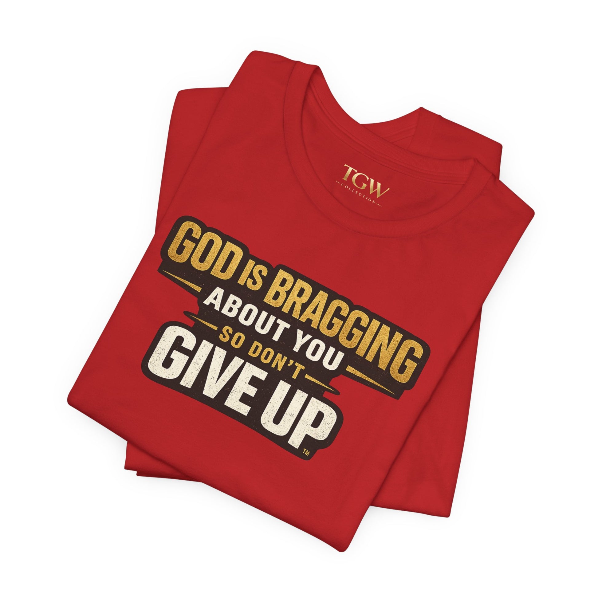 God is Bragging About You - Jersey Short Sleeve Tee