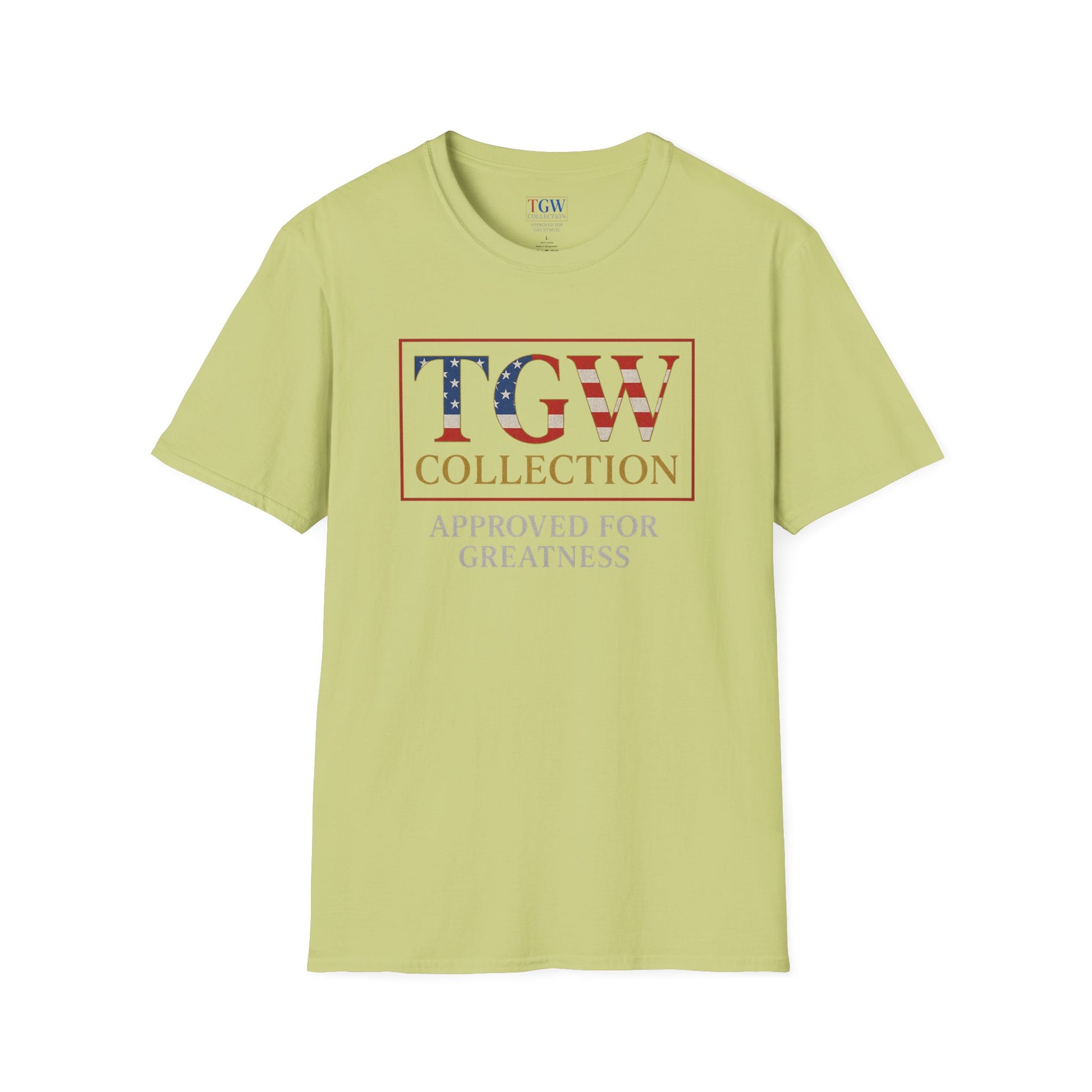 Soft style T-Shirt: TGW Collection, Approved for Greatness - Comfortable Apparel for Everyday, Gifts for Friends, USA Pride