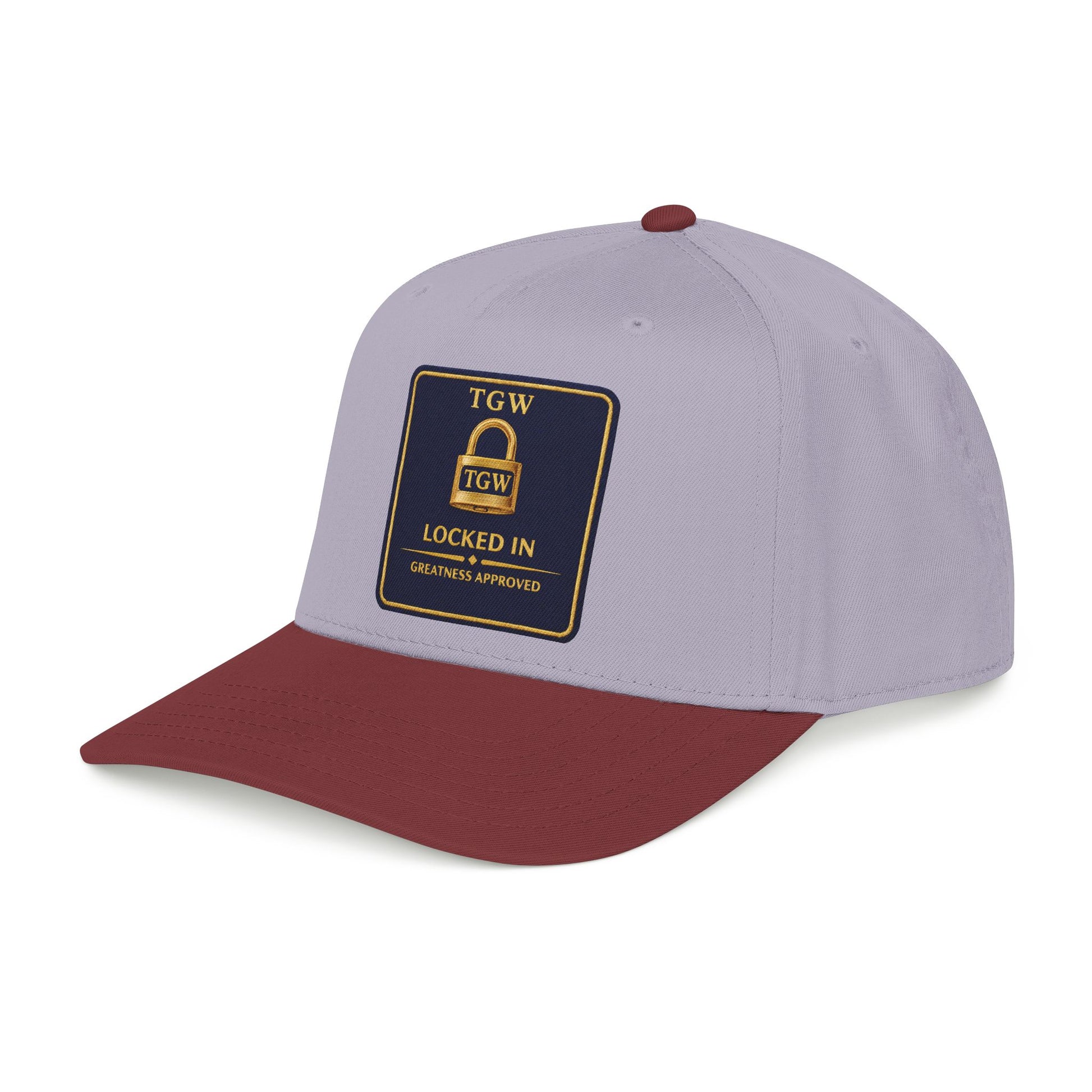 TGW “LOCKED IN” — Greatness Approved   Mid Profile Baseball Cap