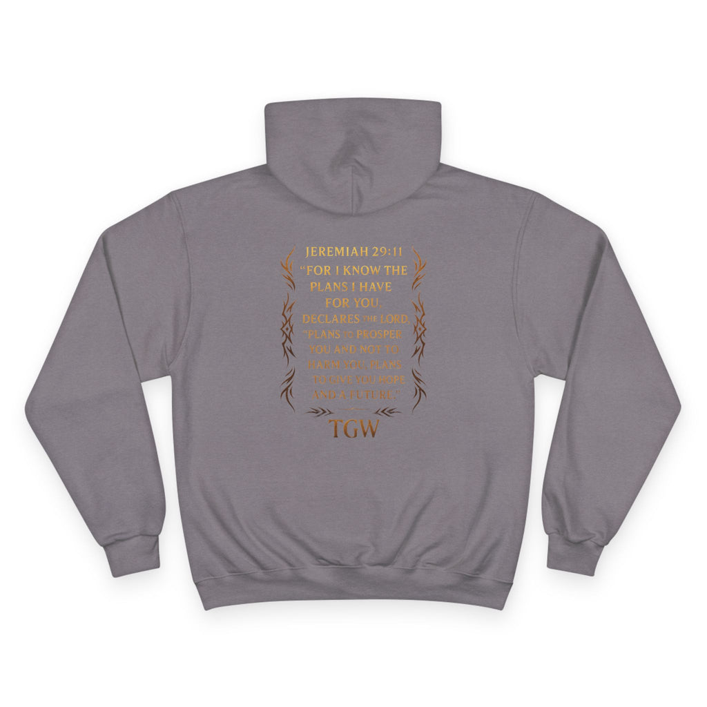 Inspirational Champion Hoodie - Faithful Message, Cozy Style, Religious Gift, Casual Wear, Christian Apparel