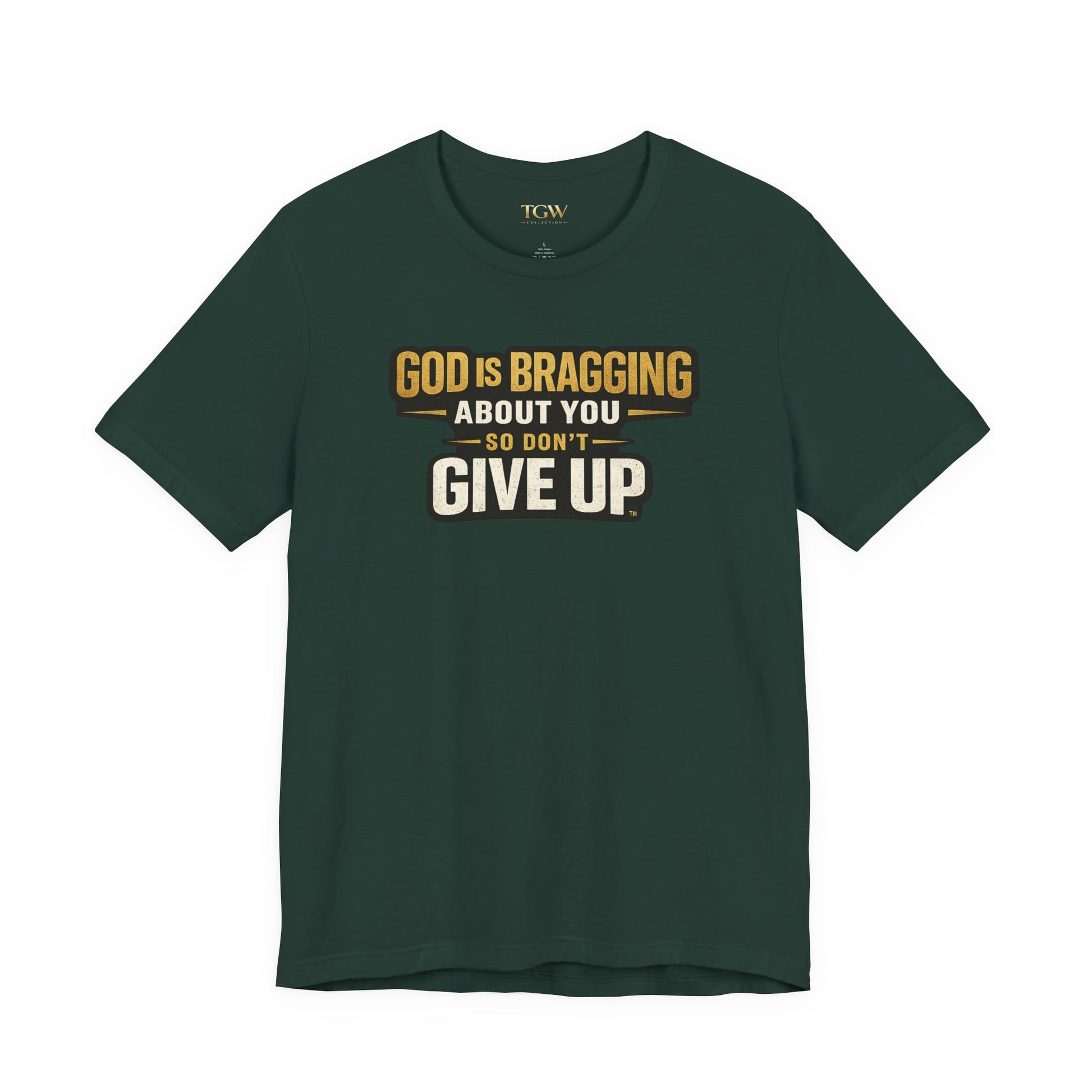 God is Bragging About You - Jersey Short Sleeve Tee