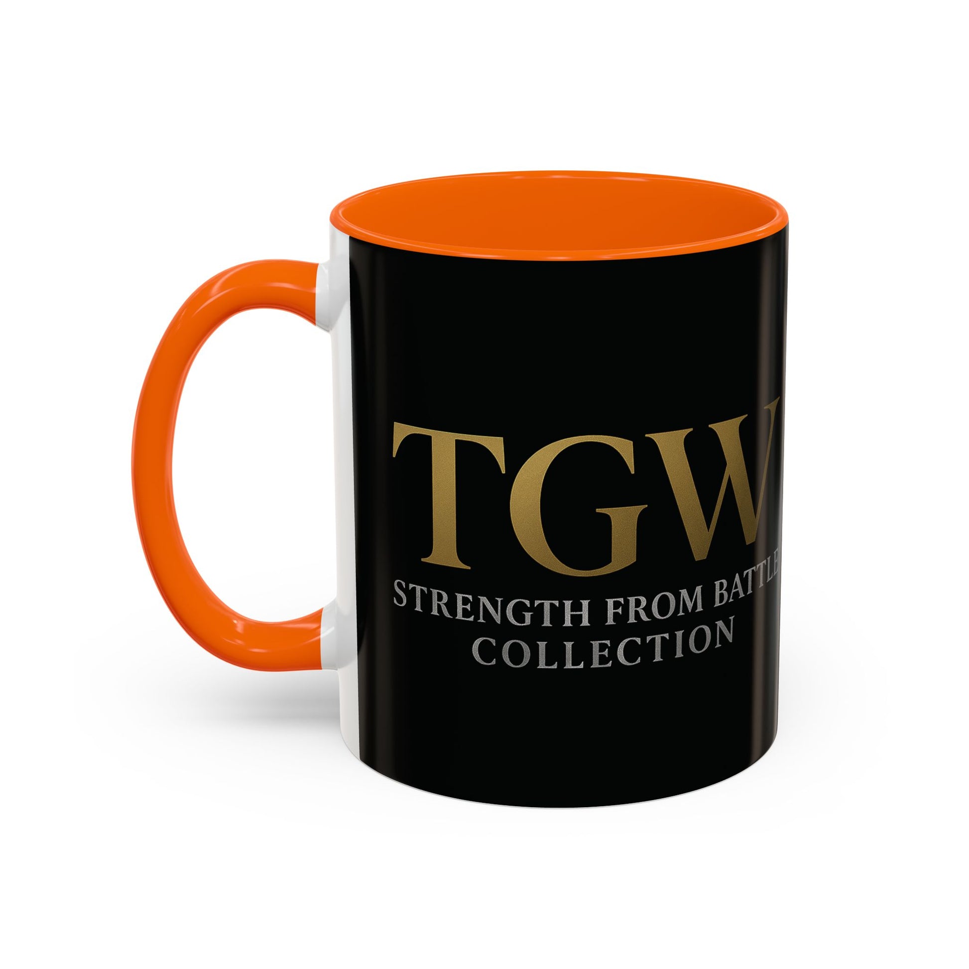 Empowering Accent Coffee Mug - Strength from Battle Collection, Motivational Gift, Coffee Cup, Inspirational Mug, Tea Gift Idea