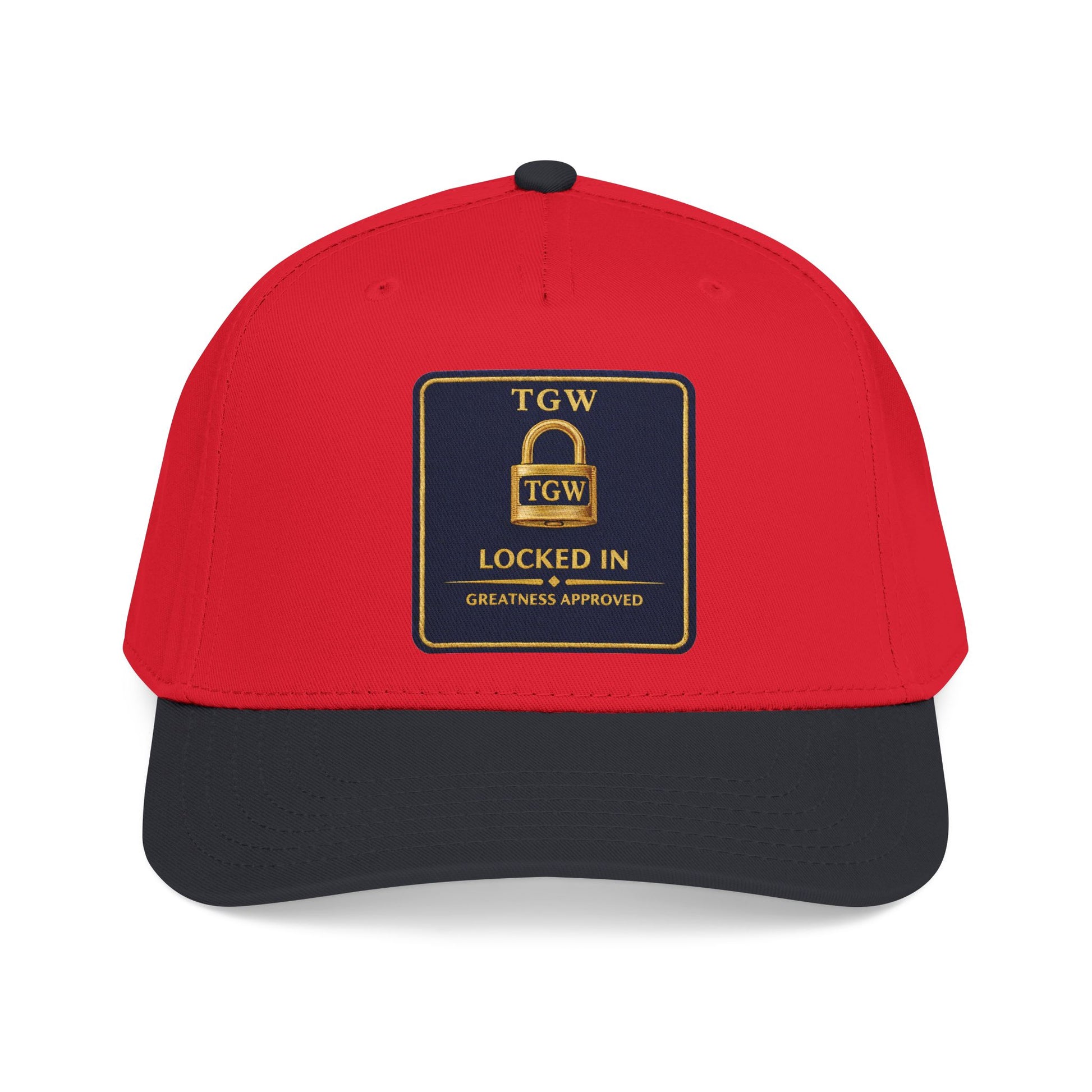 TGW “LOCKED IN” — Greatness Approved   Mid Profile Baseball Cap