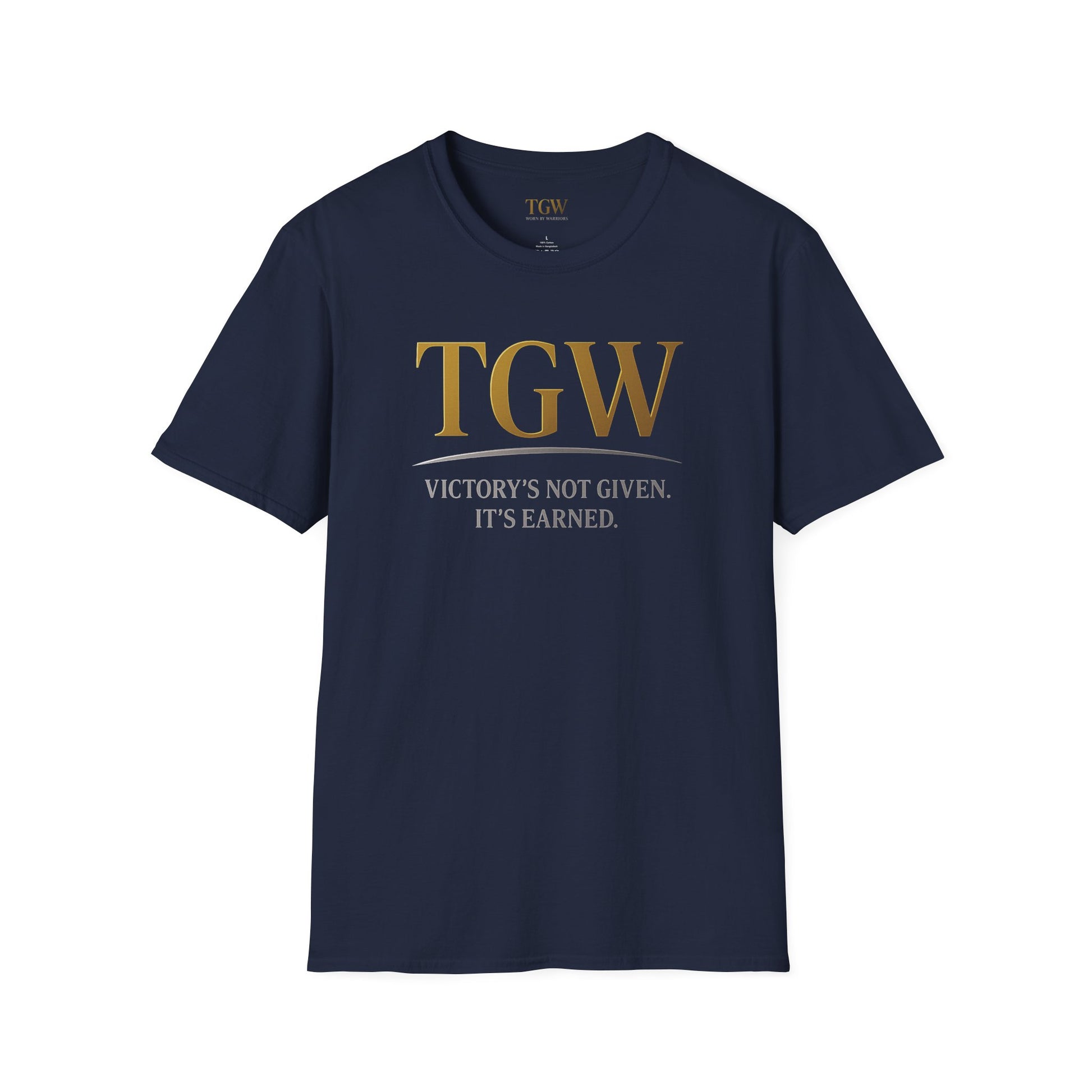 Victory Earned Unisex Softstyle T-Shirt | Motivational Tee, Inspirational Gift, Casual Wear, Empowering Apparel, Everyday Comfort