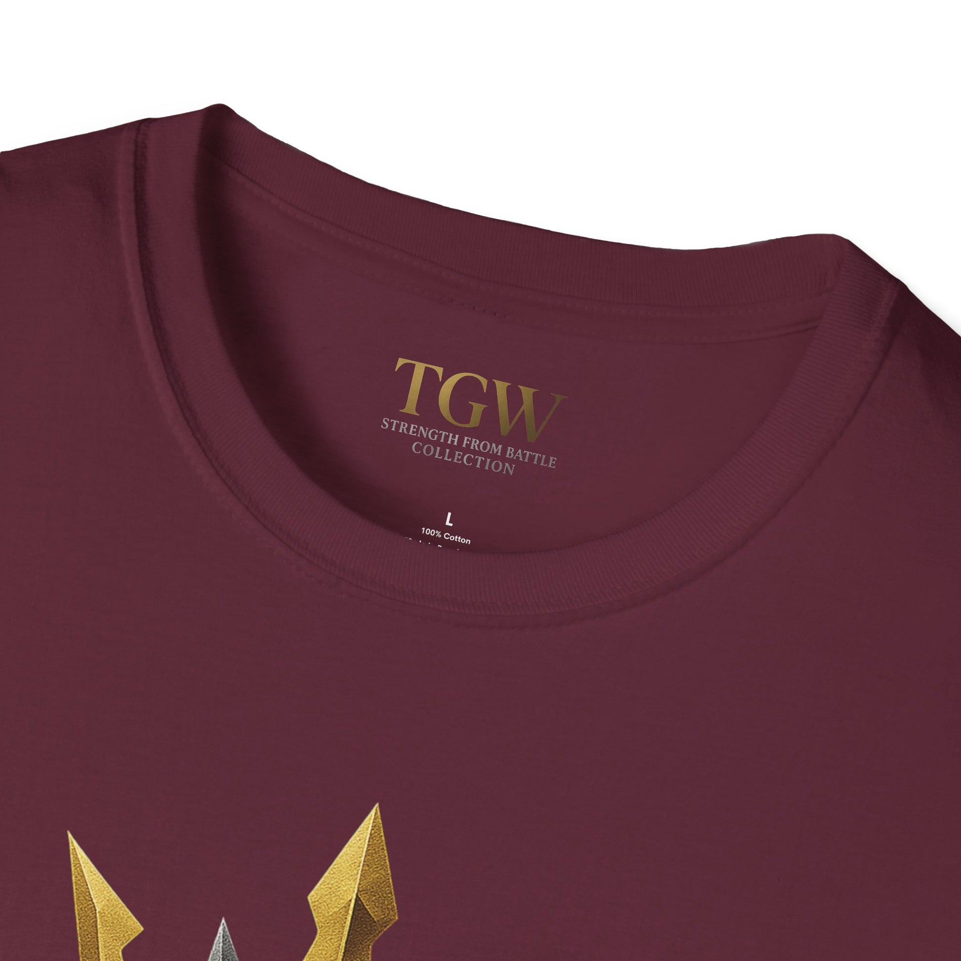 Men Gladiator T-shirt | Motivational Tee, Fitness Shirt, Gift for Him, Empowerment Apparel, Gold Crown Design