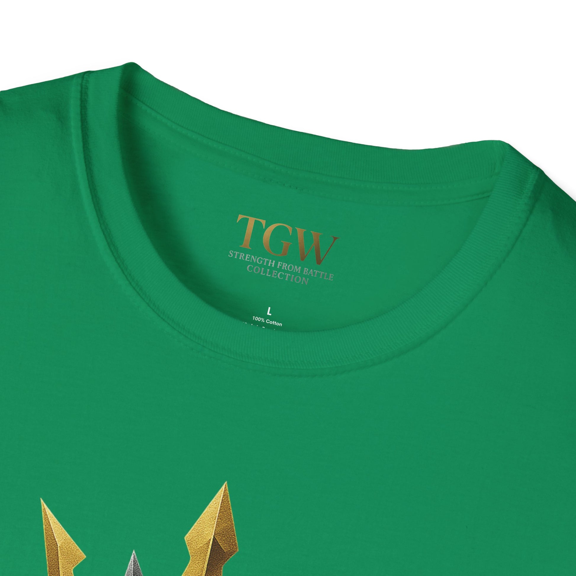 Men Gladiator T-shirt | Motivational Tee, Fitness Shirt, Gift for Him, Empowerment Apparel, Gold Crown Design