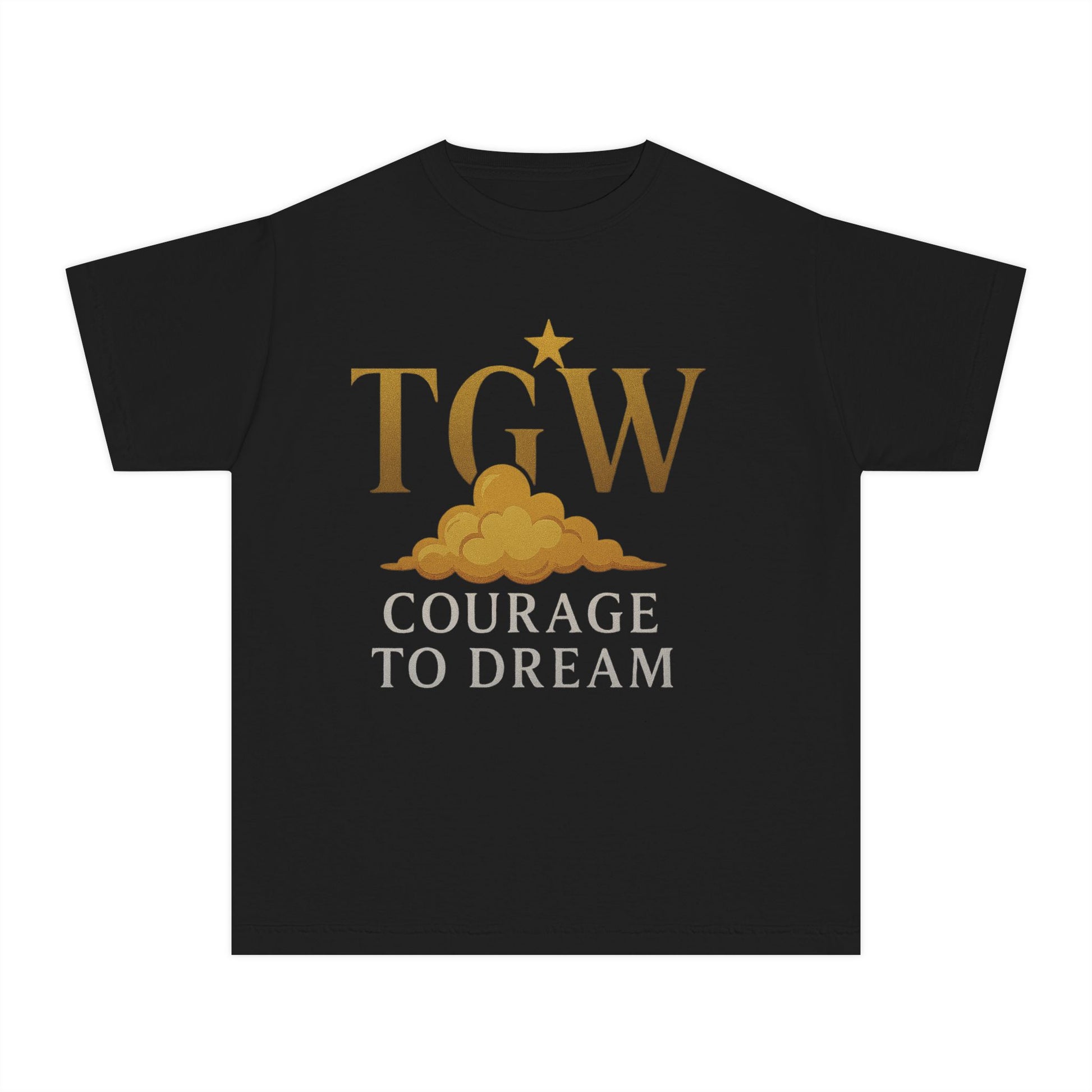 Courage to Dream Youth Midweight Tee, Inspirational Shirt, Kids Motivational Apparel, Dream Big Tee, Gifts for Young Dreamers