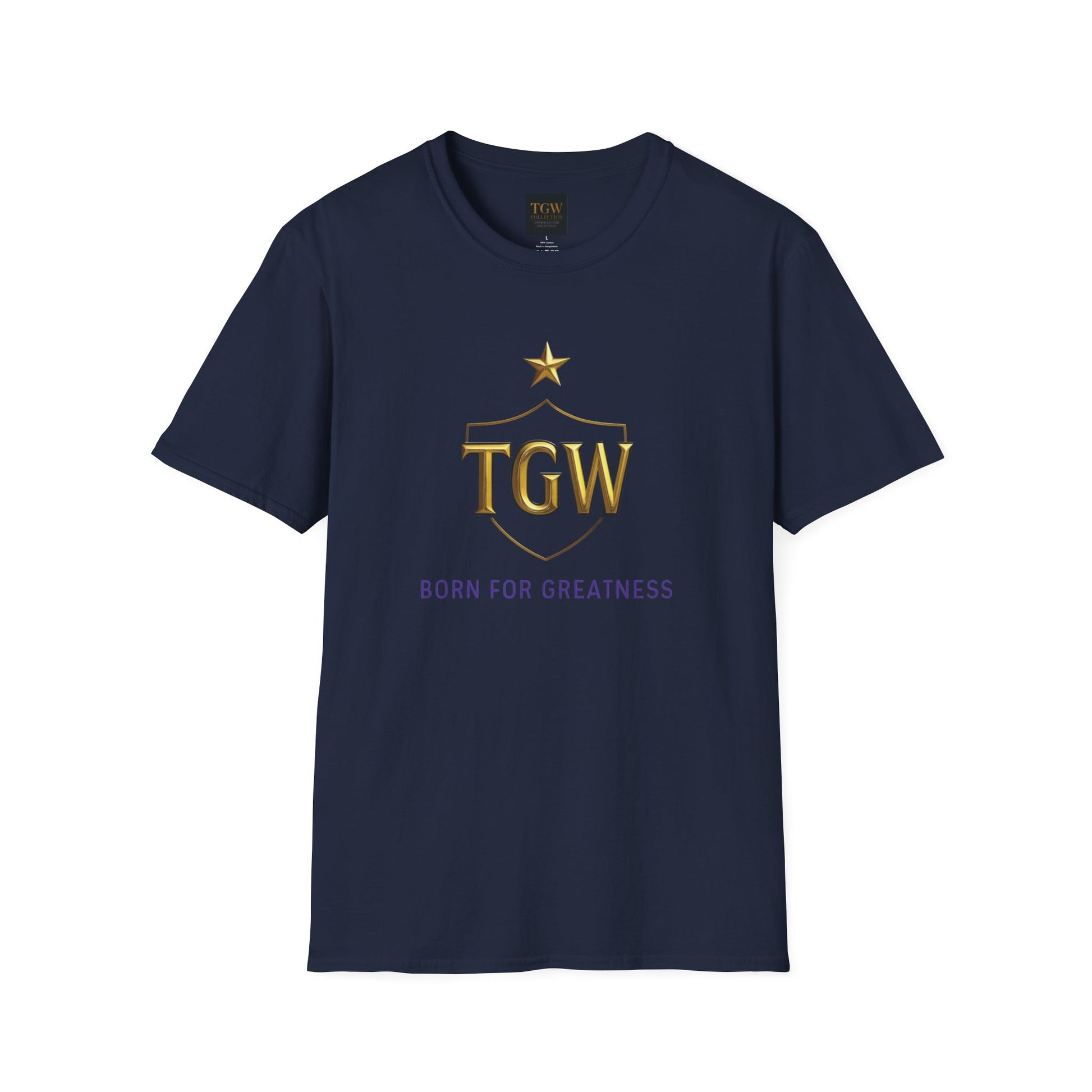 Softstyle T-Shirt - TGW 'Born for Greatness' Tee, Motivational Gift, Casual Wear, Inspirational Apparel, Achievement