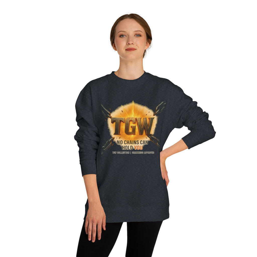 Empowering Crewneck Sweatshirt - "No Chains Can Hold You"