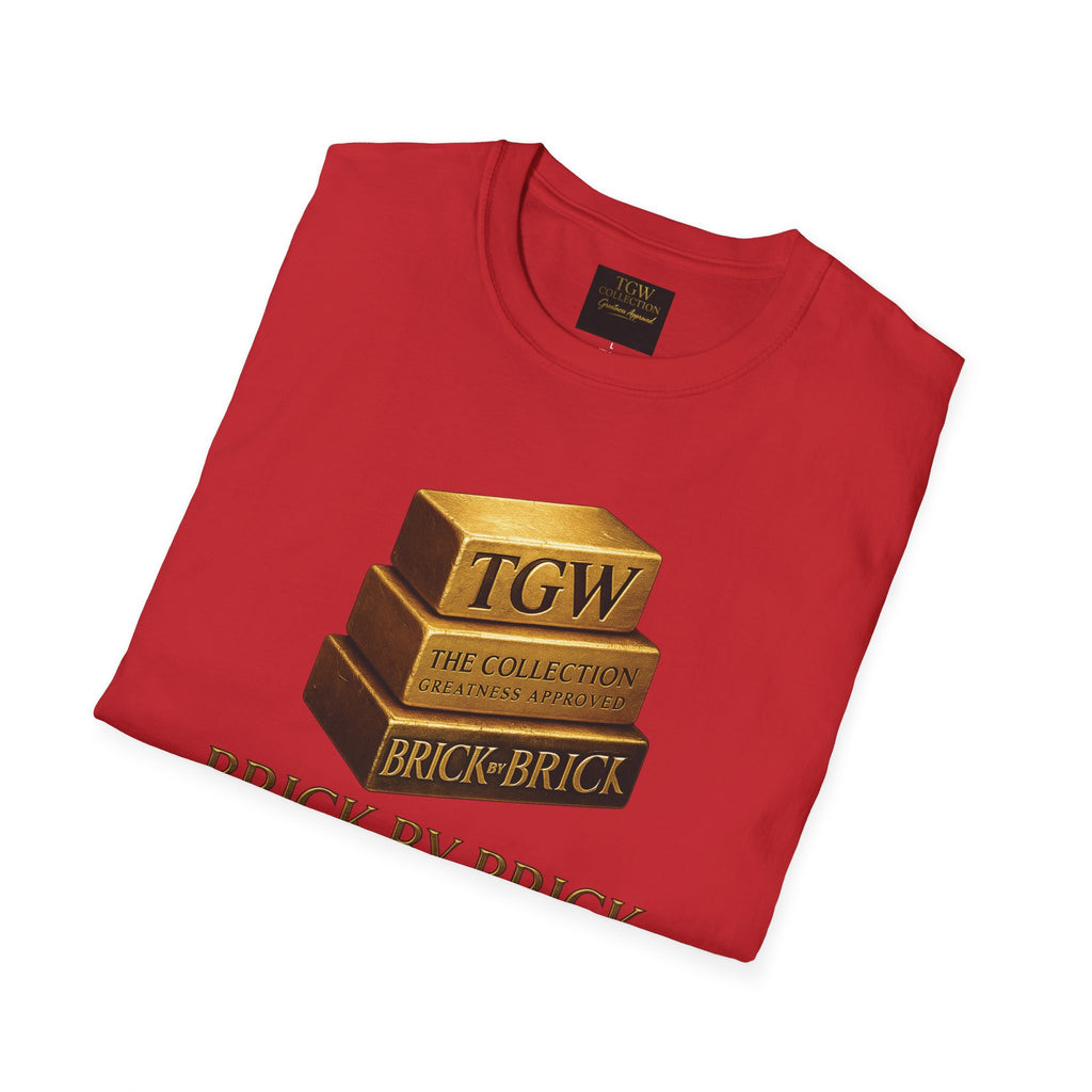 Brick by Brick T-Shirt — You Must Build Your Own Future  Motivational Tee