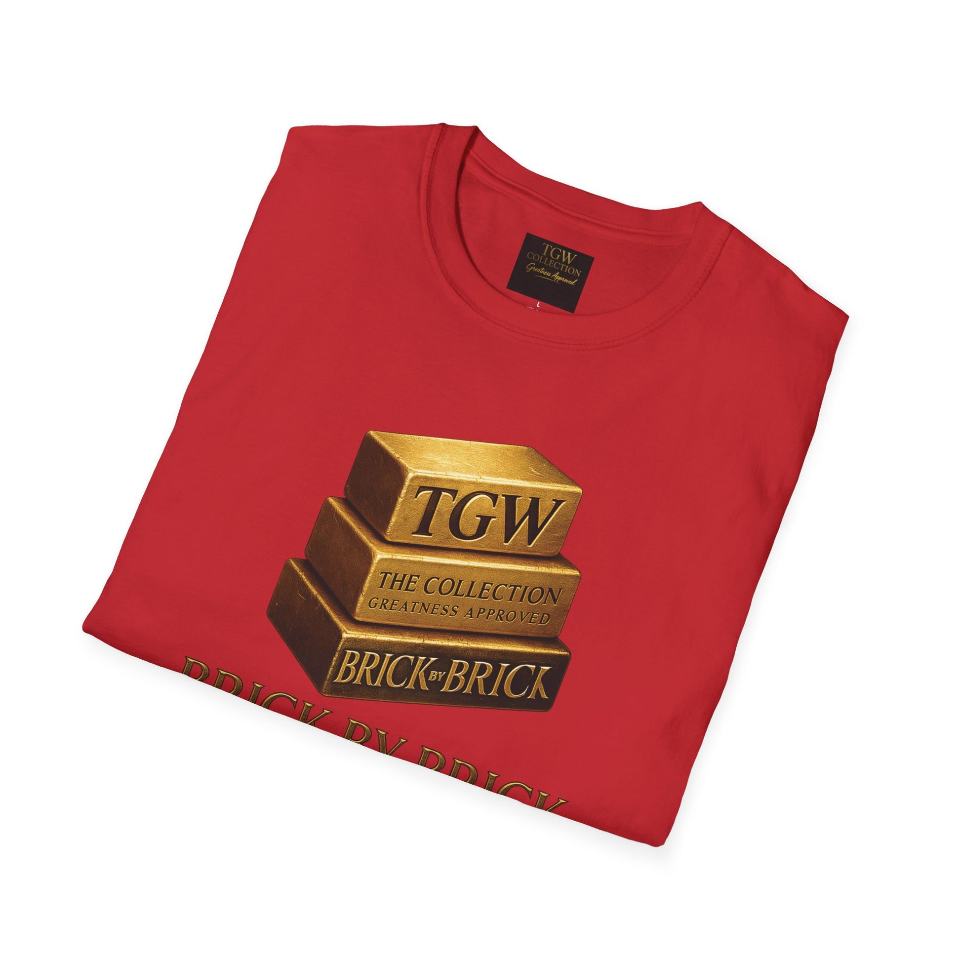 Brick by Brick T-Shirt — You Must Build Your Own Future  Motivational Tee