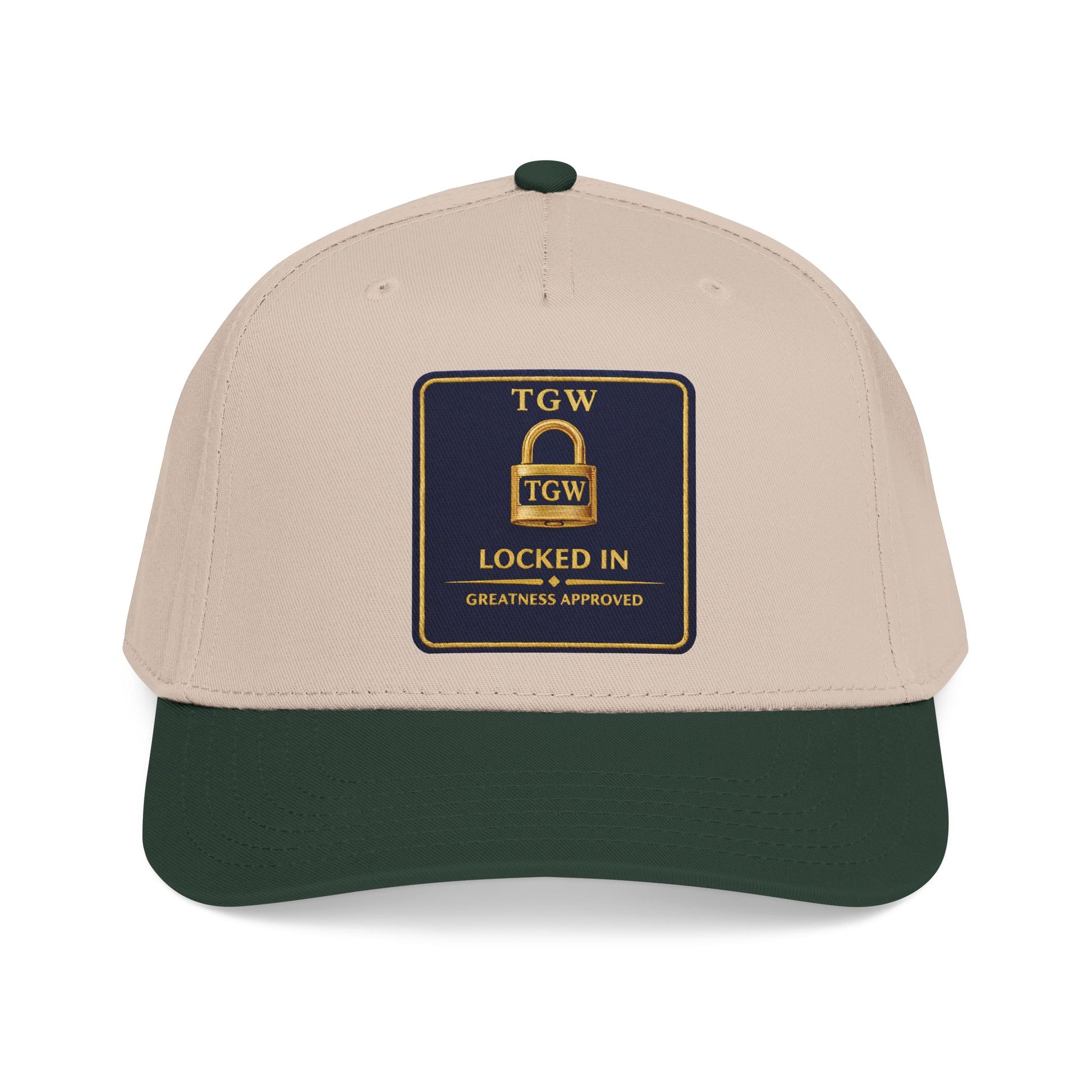 TGW “LOCKED IN” — Greatness Approved   Mid Profile Baseball Cap