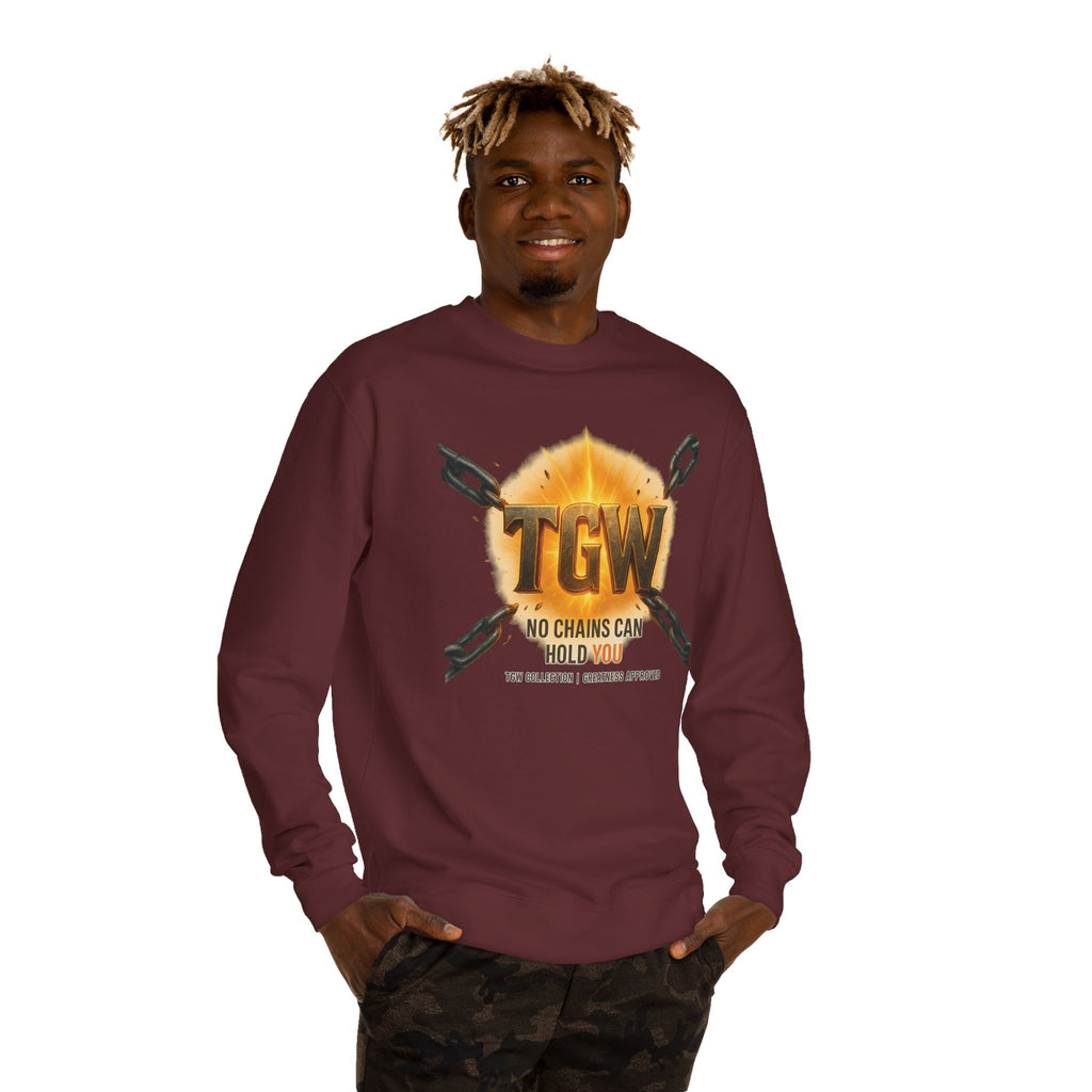 Empowering Crewneck Sweatshirt - "No Chains Can Hold You"