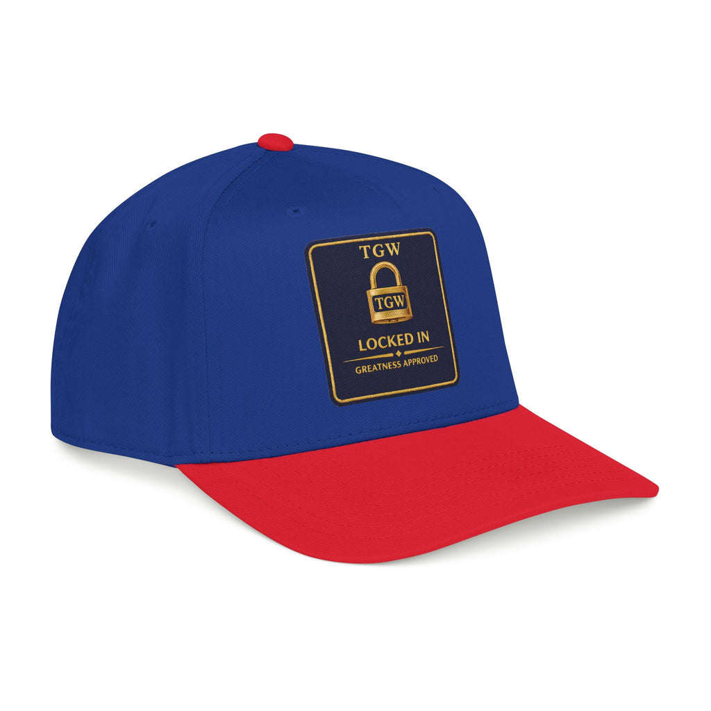 TGW “LOCKED IN” — Greatness Approved   Mid Profile Baseball Cap