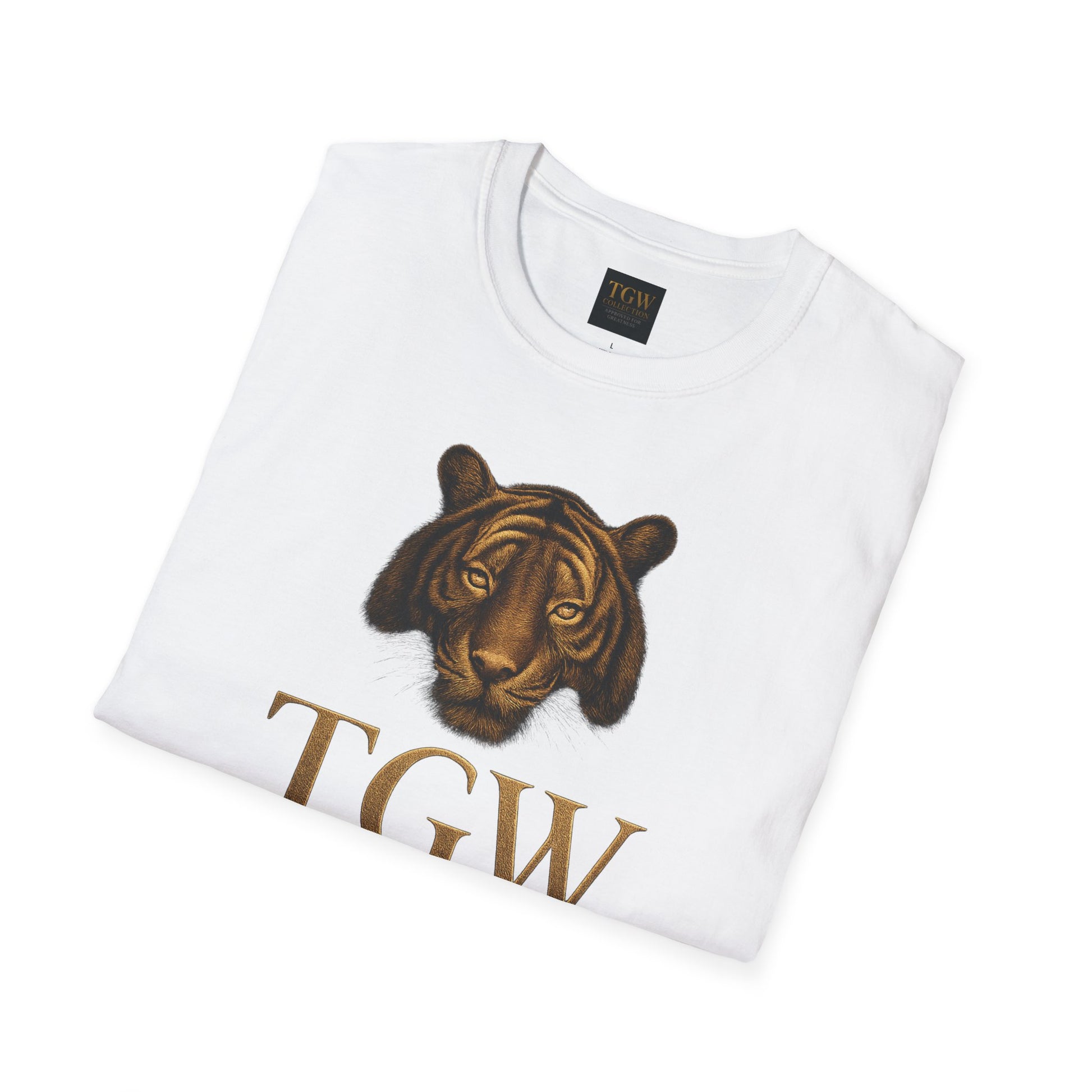 Tiger Head Softstyle T-Shirt | Casual Wear, Wild Animal Tee, Fashion Statement, Unique Design