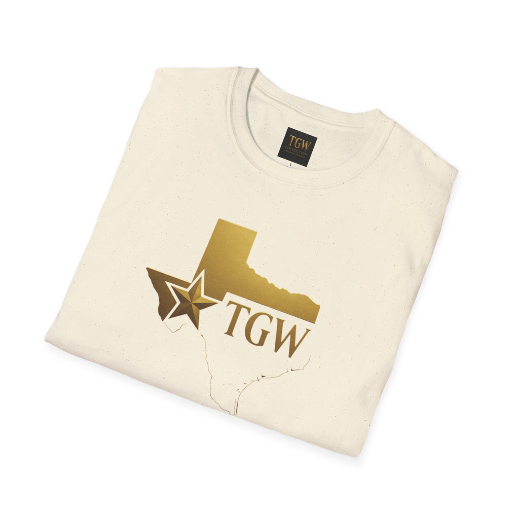Texas Gold Star TGW T-Shirt — State Outline & Star Logo