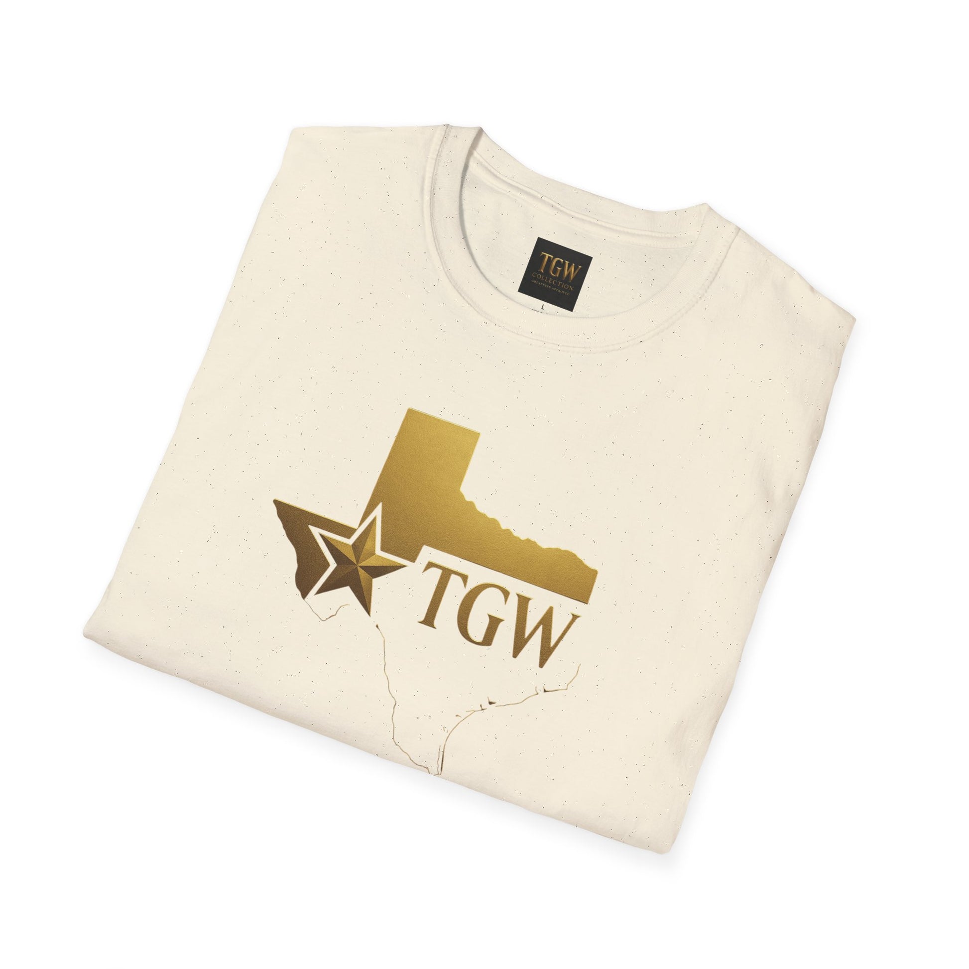 Texas Gold Star TGW T-Shirt — State Outline & Star Logo