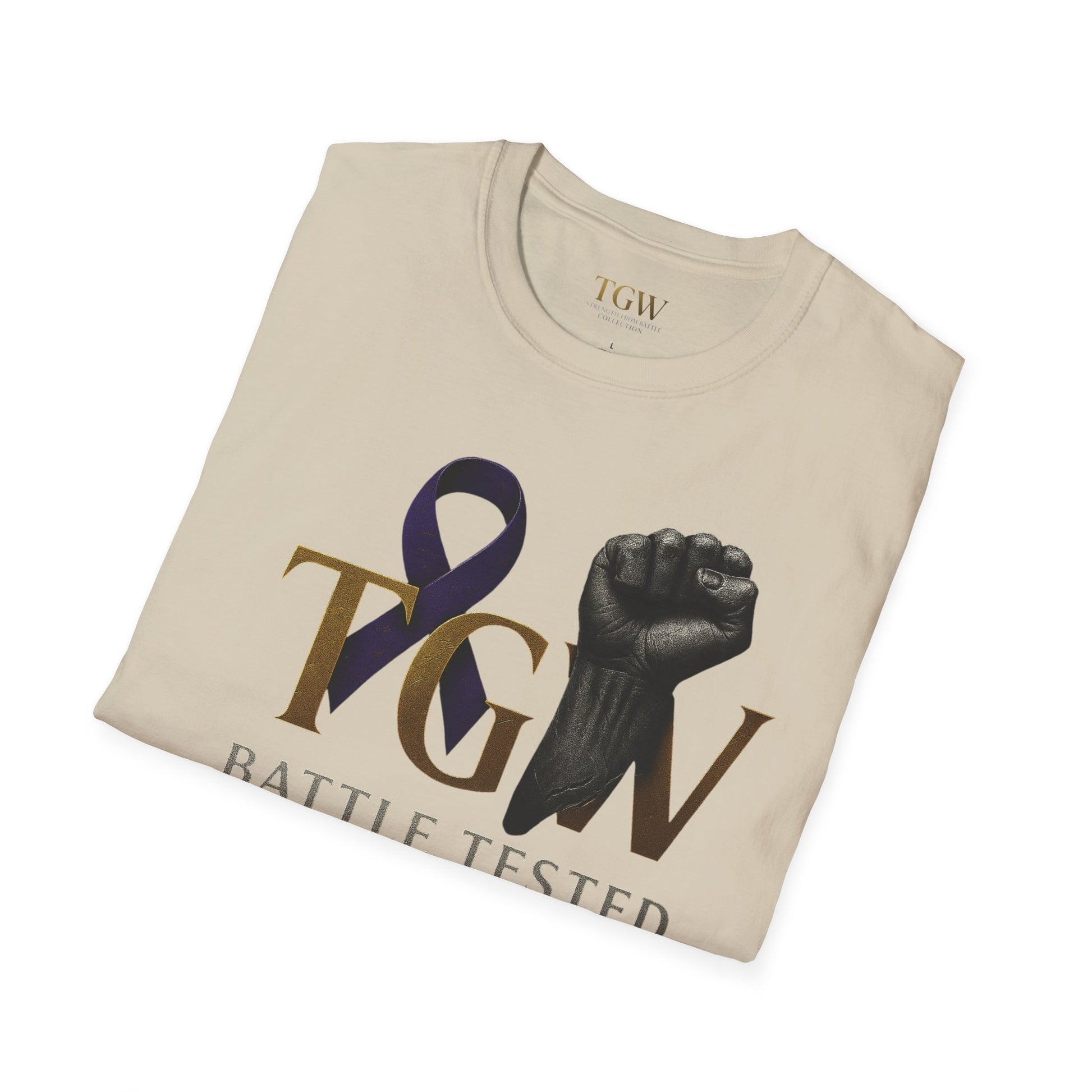 Men Empowerment Graphic Tee - Soft style T-Shirt, Battle Tested Shirt, Motivational Gift, Activism Apparel, Everyday Wear, Gift for Heroes