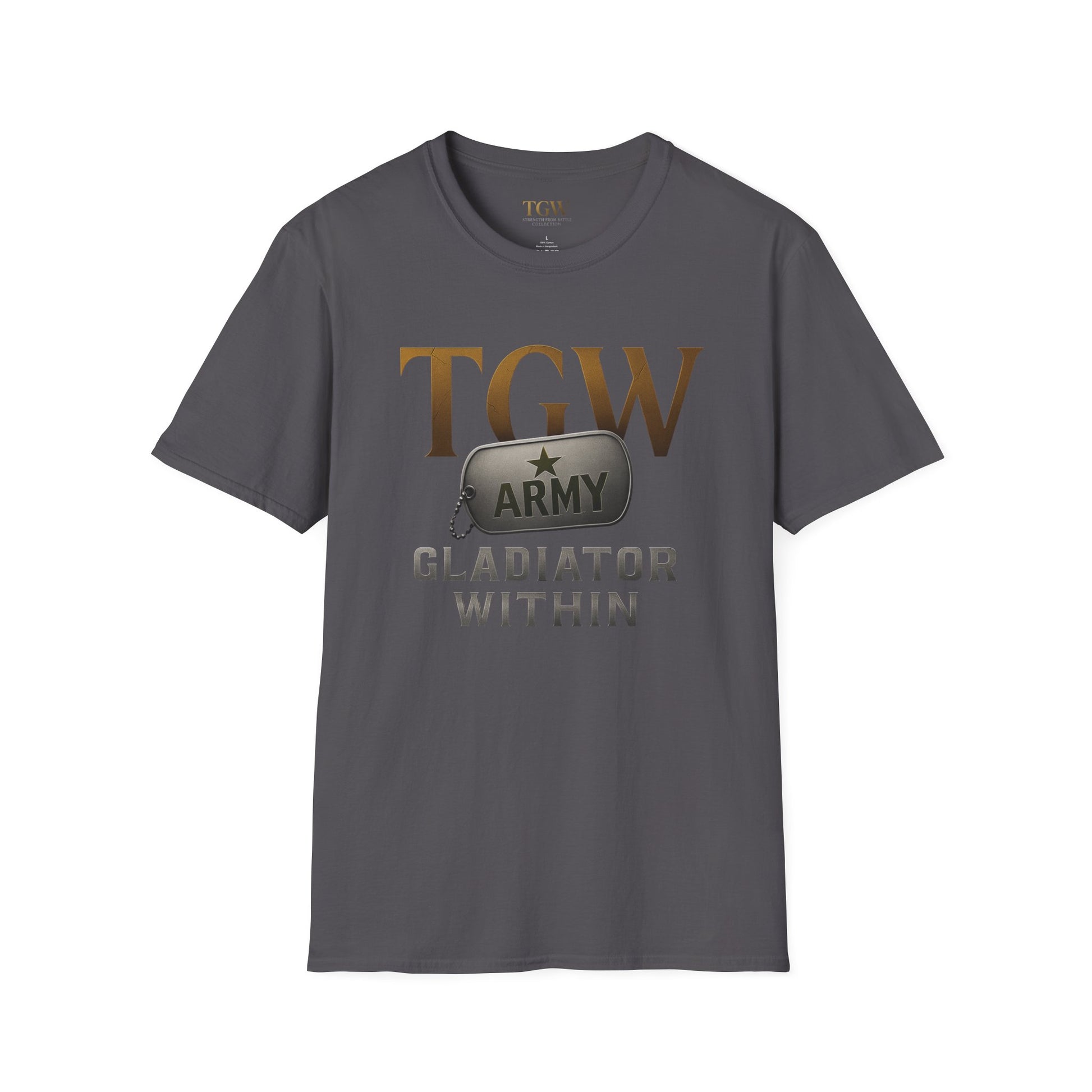 Gladiator Within T-Shirt, Unisex Army Tee, Motivational Gift, Fitness Apparel, Casual Wear, Workout Top, Inspirational Shirt