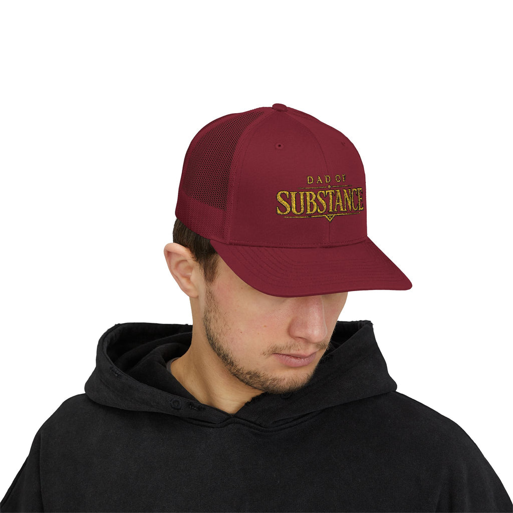 TGW COLLECTION TM - Dad of Substance Snapback Trucker Cap