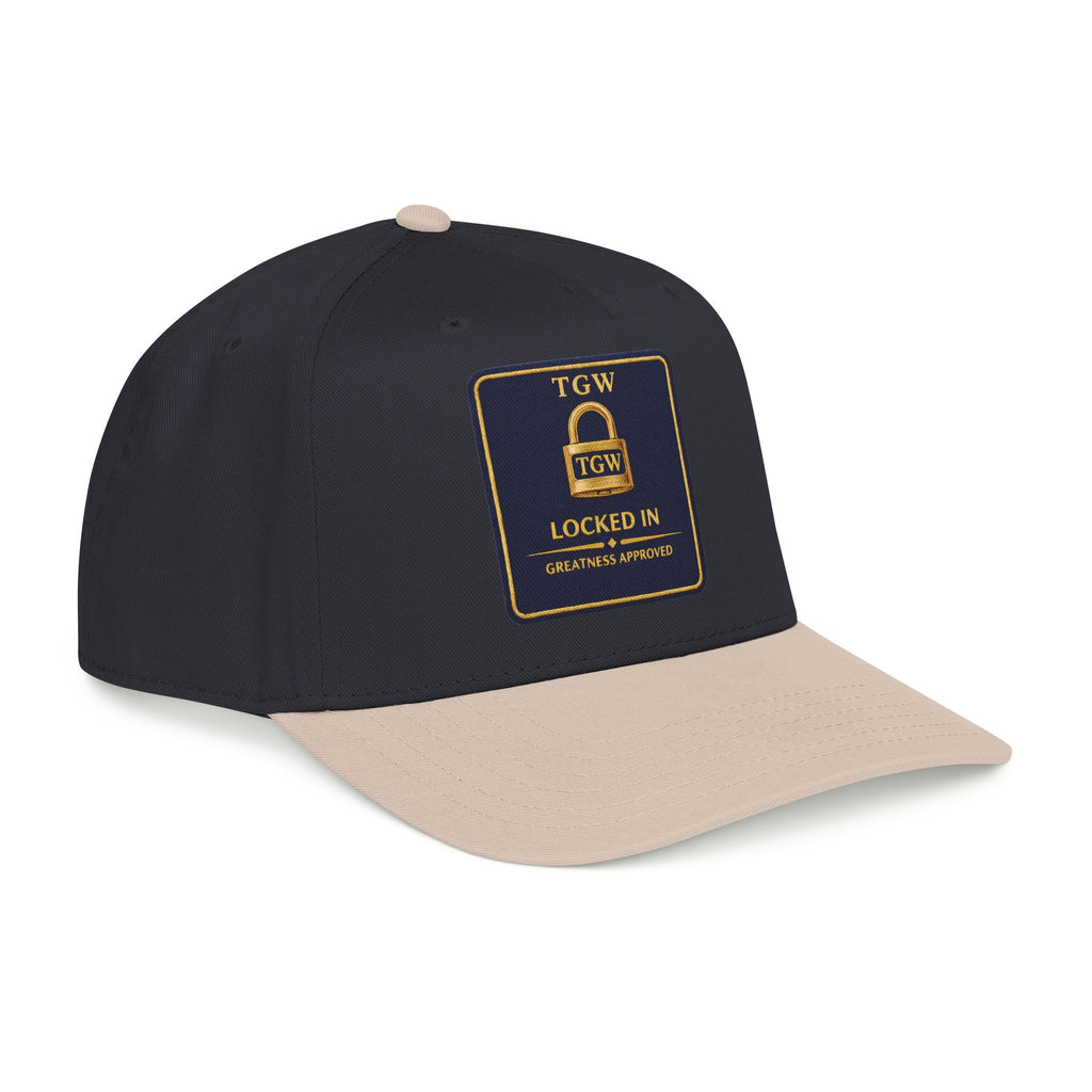 TGW “LOCKED IN” — Greatness Approved   Mid Profile Baseball Cap