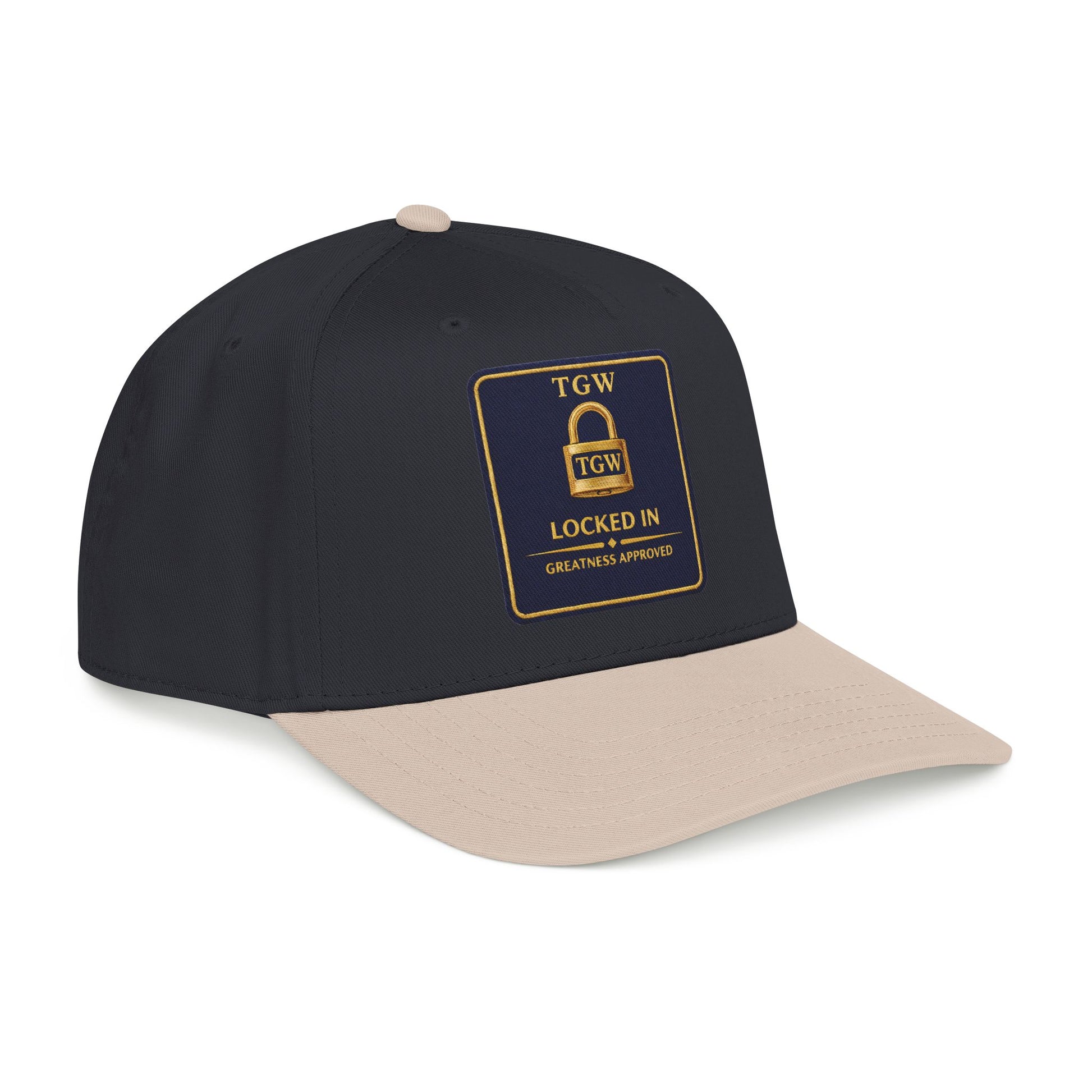 TGW “LOCKED IN” — Greatness Approved   Mid Profile Baseball Cap