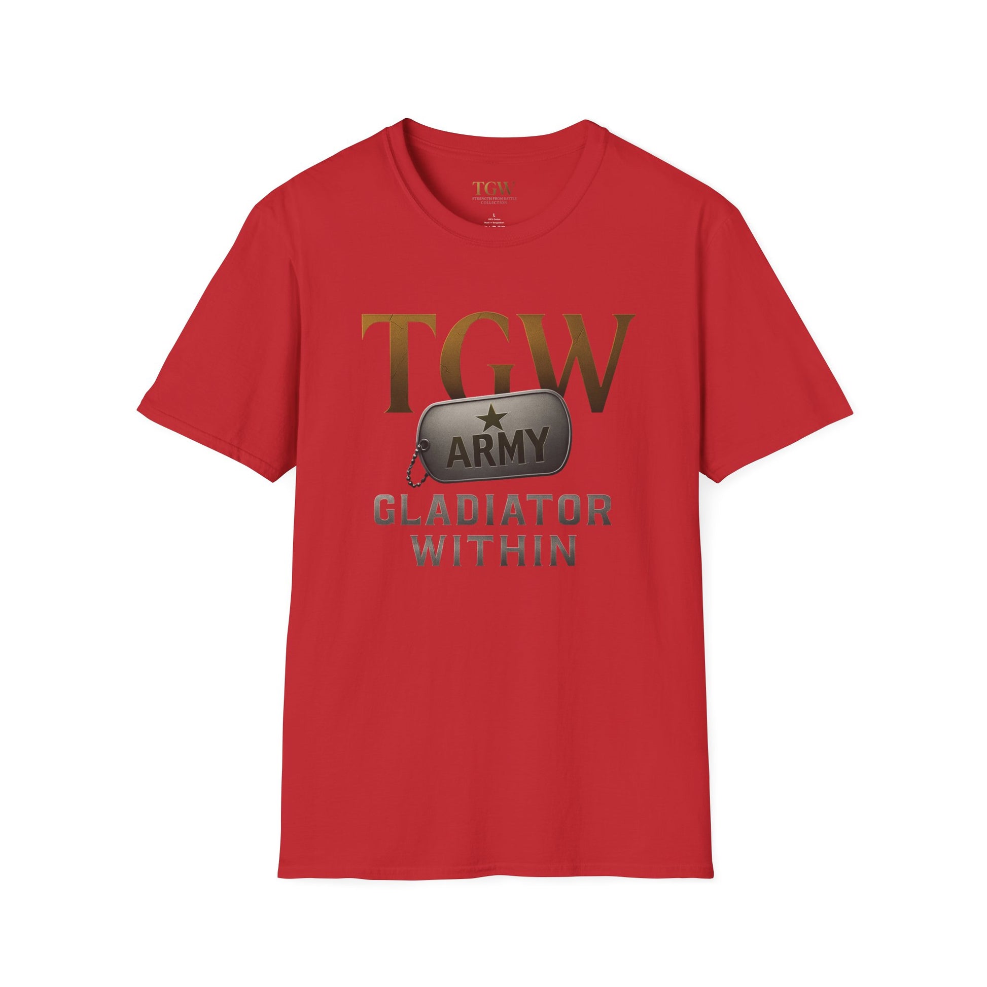 Gladiator Within T-Shirt, Unisex Army Tee, Motivational Gift, Fitness Apparel, Casual Wear, Workout Top, Inspirational Shirt