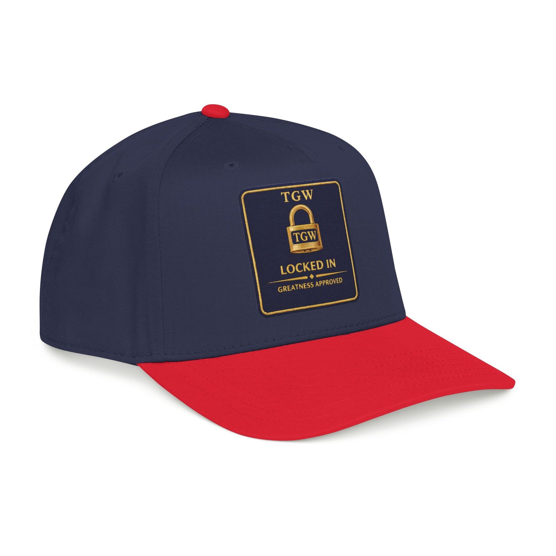 TGW “LOCKED IN” — Greatness Approved   Mid Profile Baseball Cap