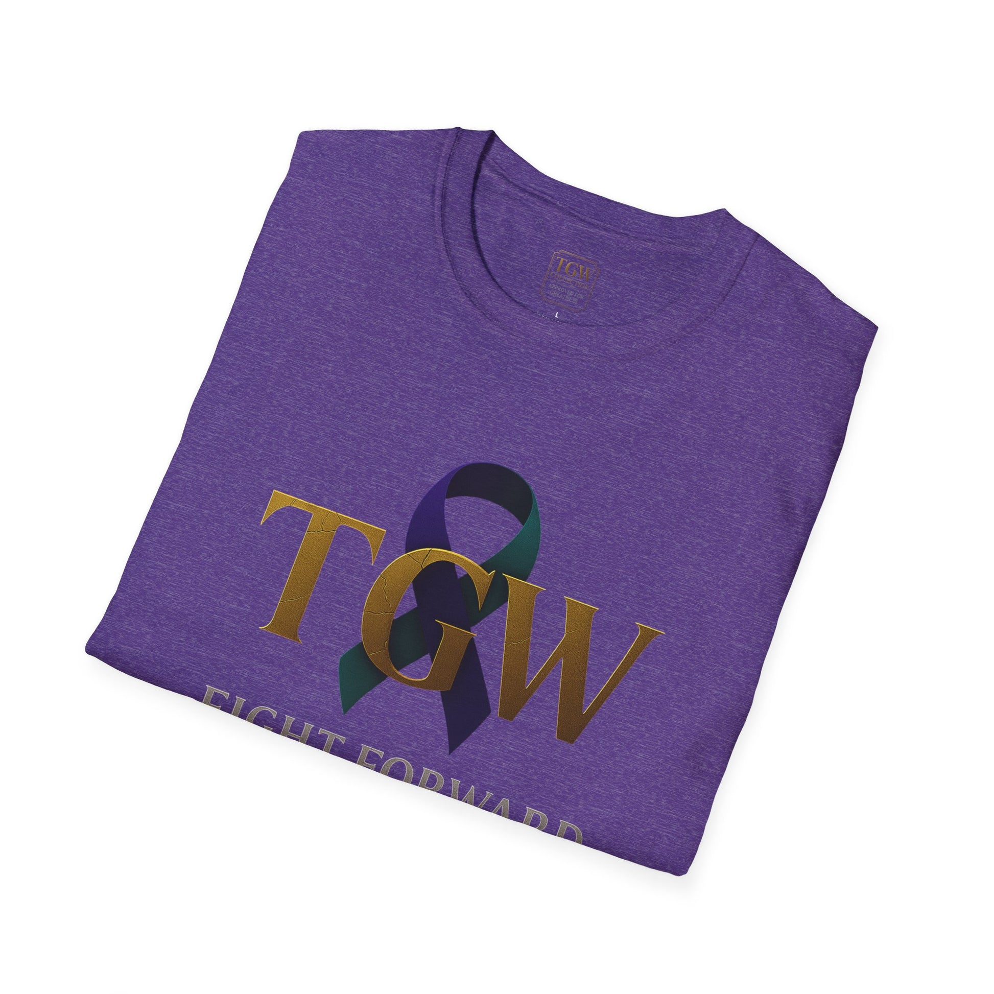Inspirational T-Shirt, Fight Forward Awareness Tee, Supportive Gift, Casual Wear, Motivational Apparel