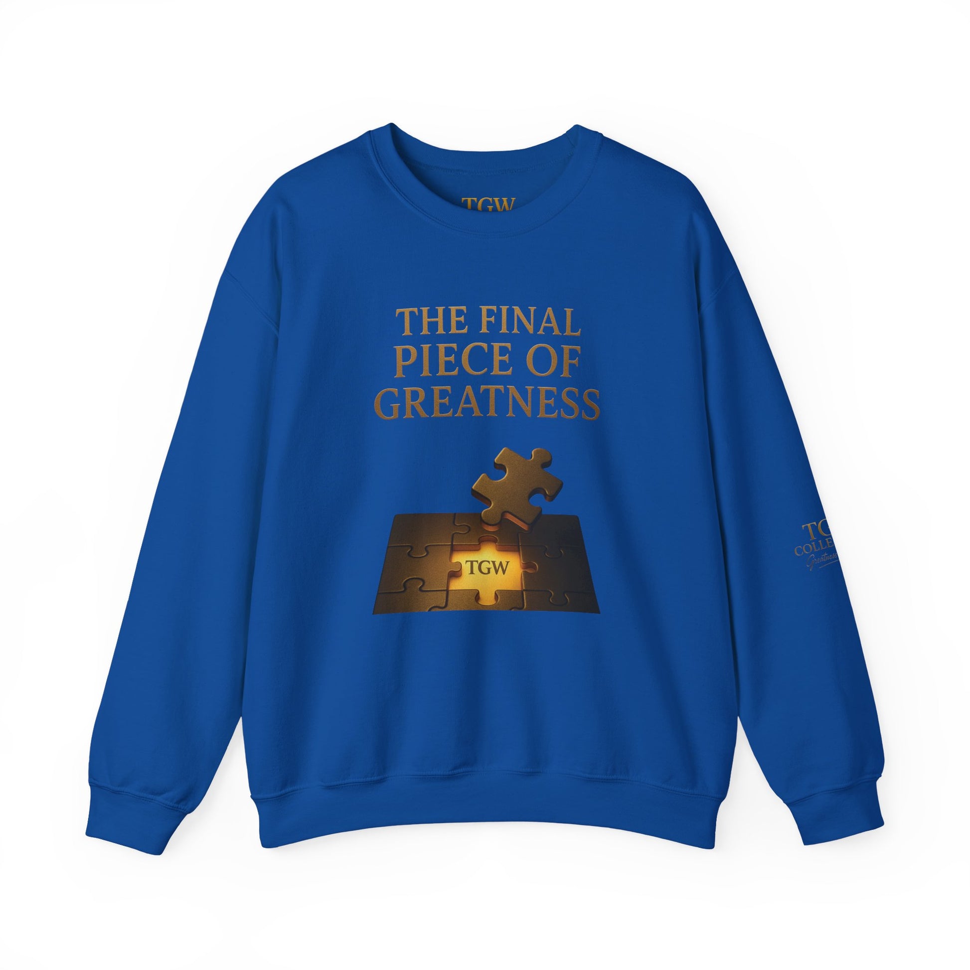 Puzzle Piece Inspirational Sweatshirt, Motivational Crewneck, Gift for Dreamers, Casual Wear, Perfect for Celebrations