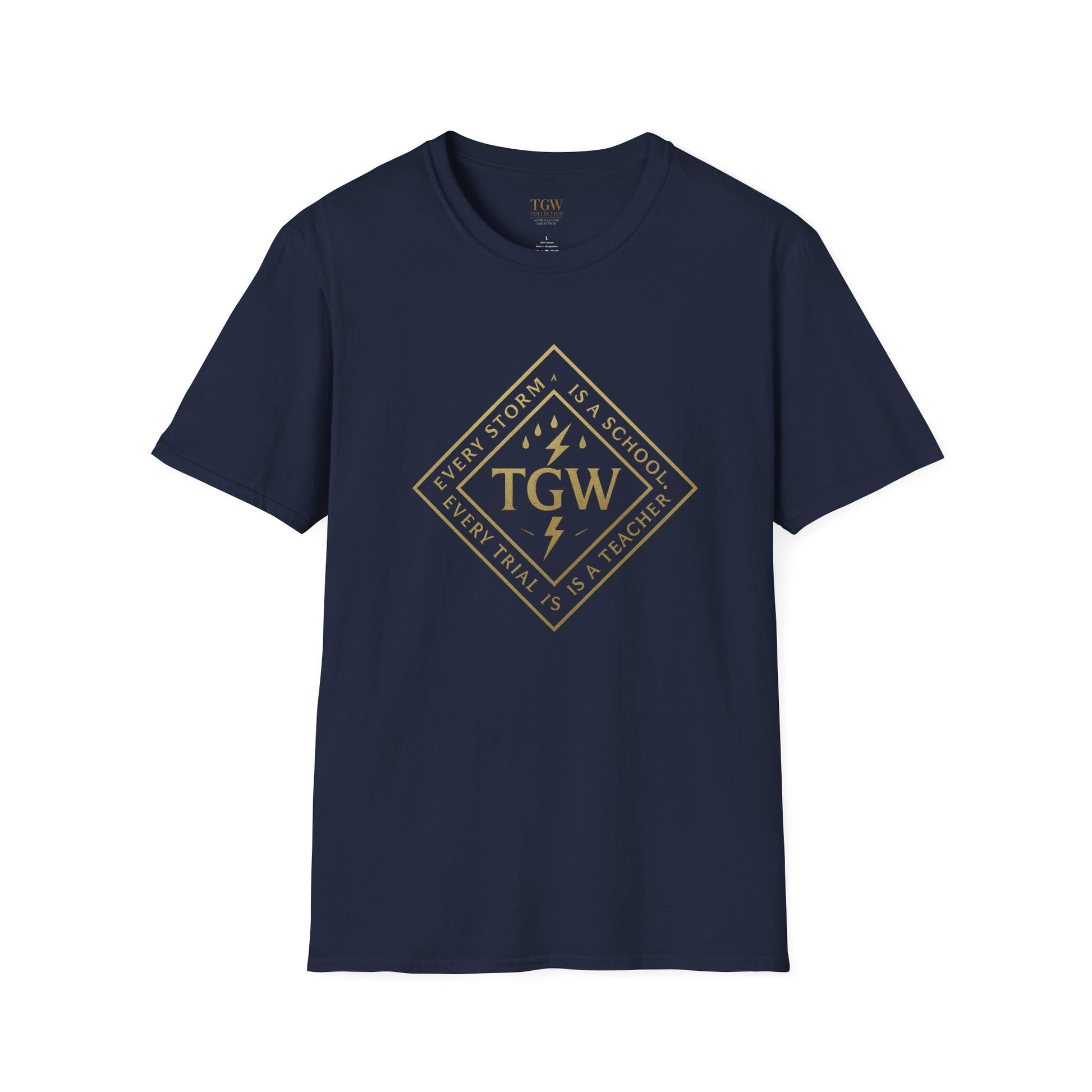 Graphic Tee with Lightning Design - Casual Trendy T-Shirt for Everyday Wear, Gifts, Occasions, Festivals