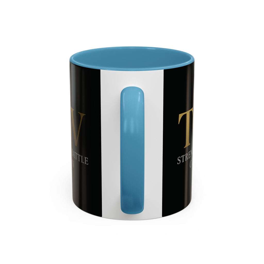Empowering Accent Coffee Mug - Strength from Battle Collection, Motivational Gift, Coffee Cup, Inspirational Mug, Tea Gift Idea