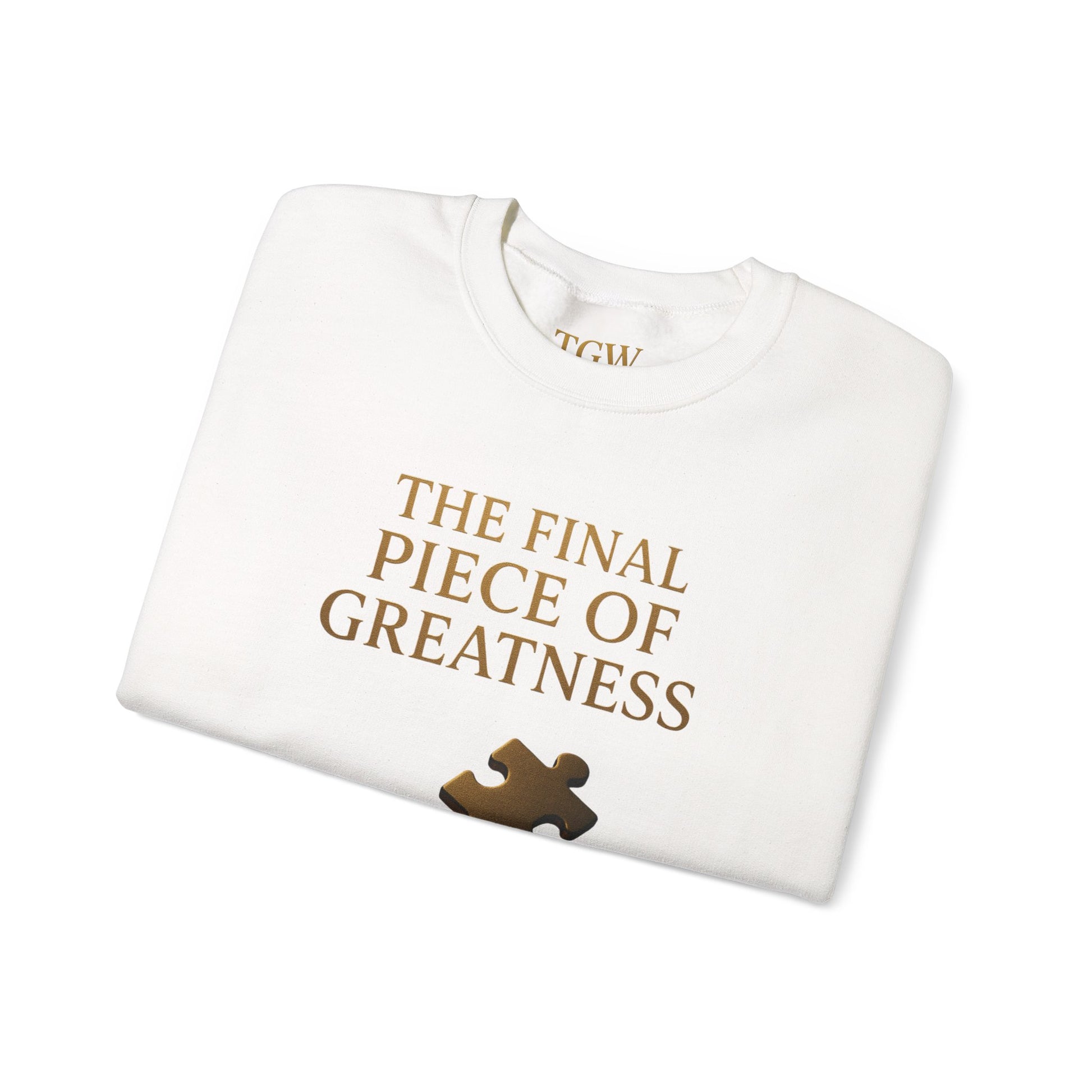 Puzzle Piece Inspirational Sweatshirt, Motivational Crewneck, Gift for Dreamers, Casual Wear, Perfect for Celebrations