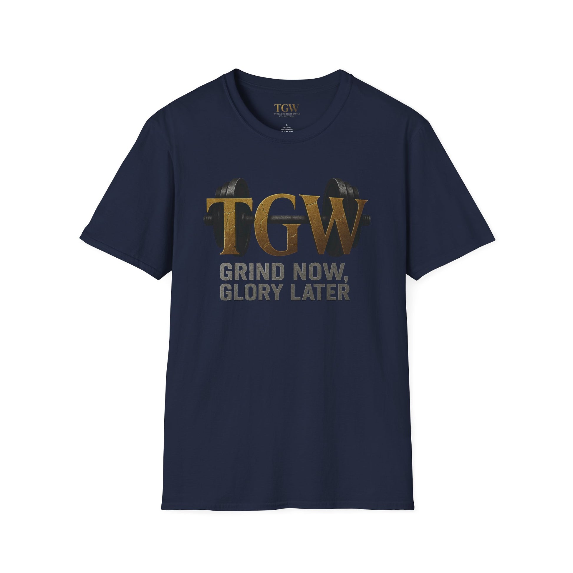 Gym Motivation T-Shirt | "Grind Now, Glory Later" | Fitness Tee, Workout Shirt, Athletic Apparel, Gift for Gym Lovers