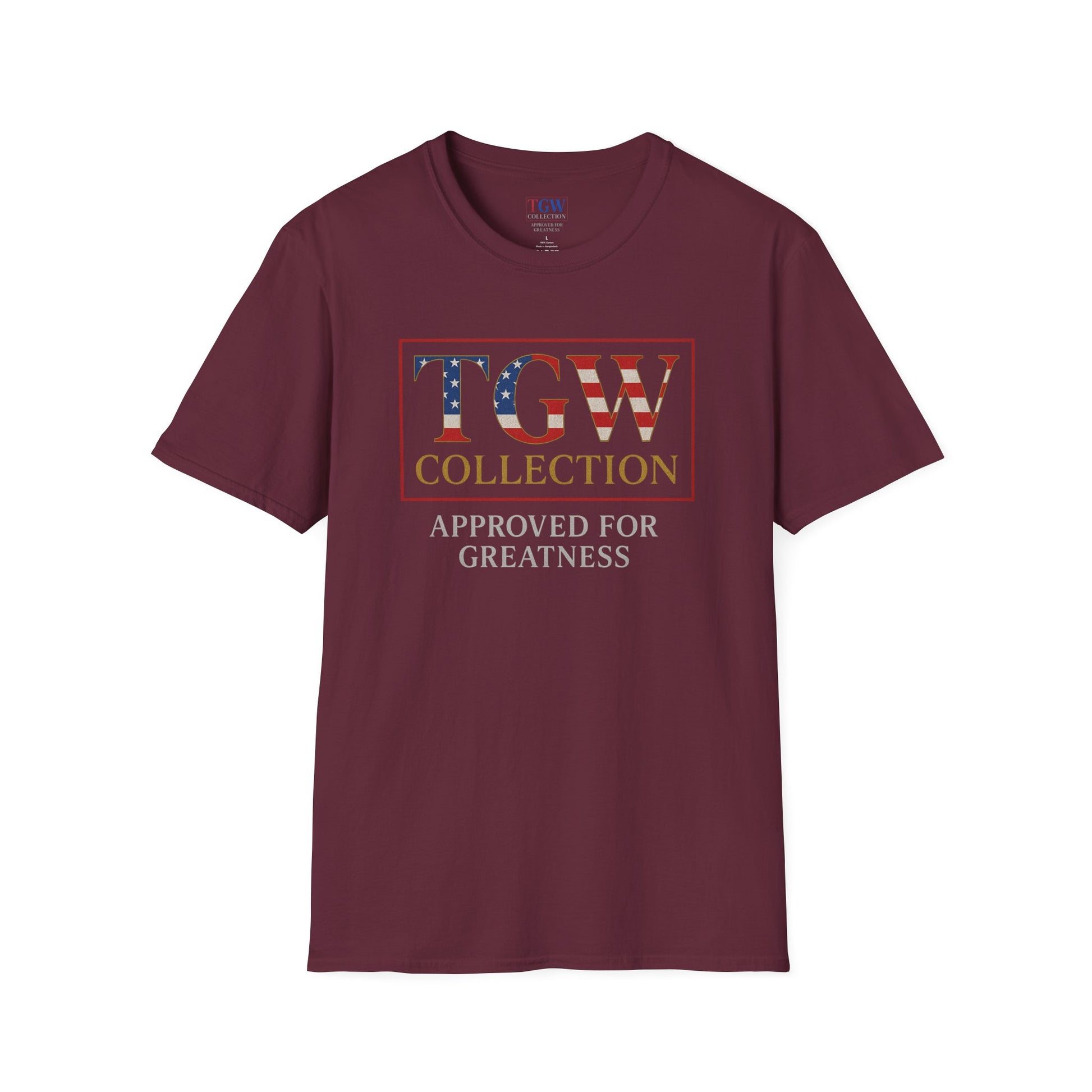 Soft style T-Shirt: TGW Collection, Approved for Greatness - Comfortable Apparel for Everyday, Gifts for Friends, USA Pride