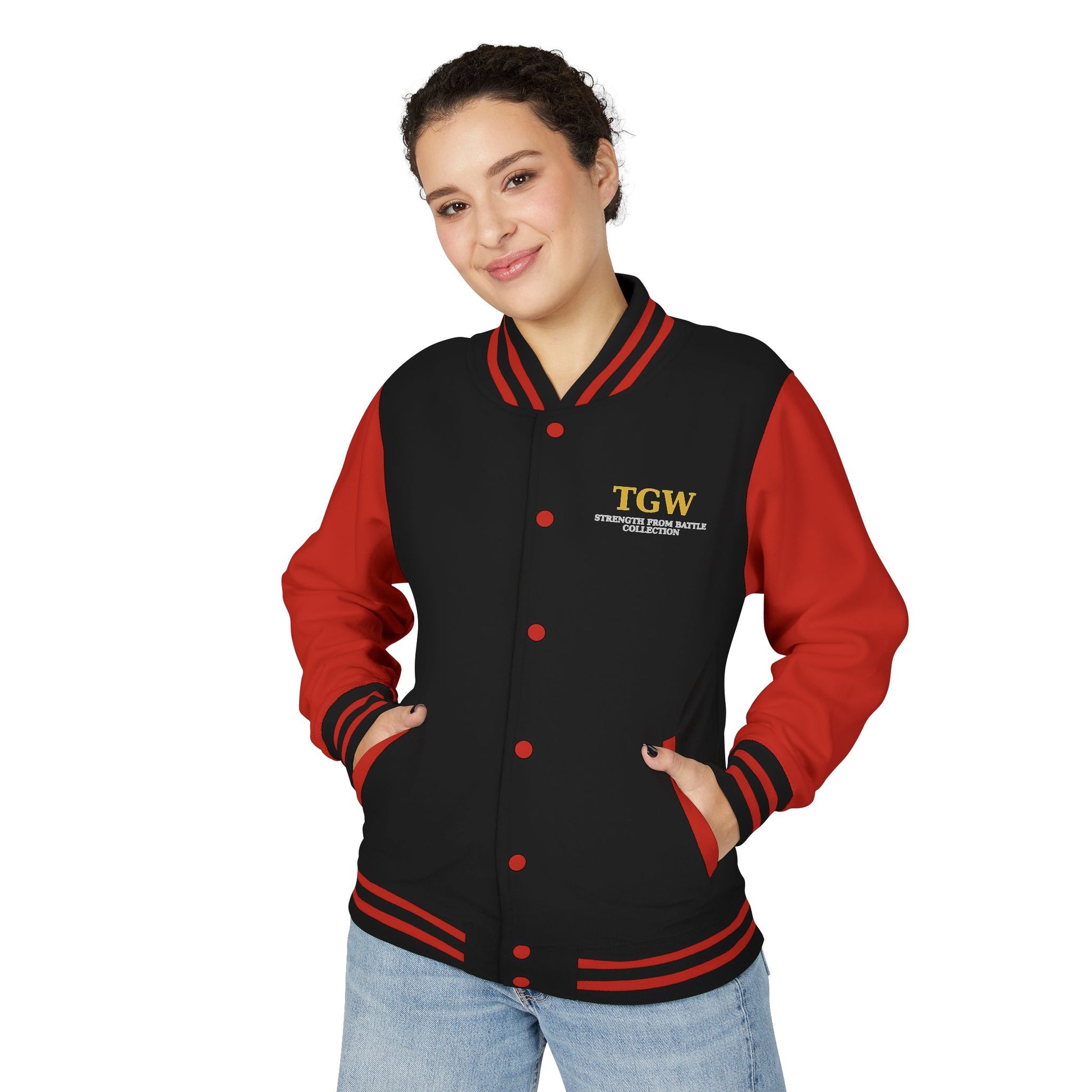 Women Heavyweight Letterman Jacket - Vintage Style Varsity Jacket for Everyday Wear, Sports Events, Graduation, Casual Outings, Team Spirit