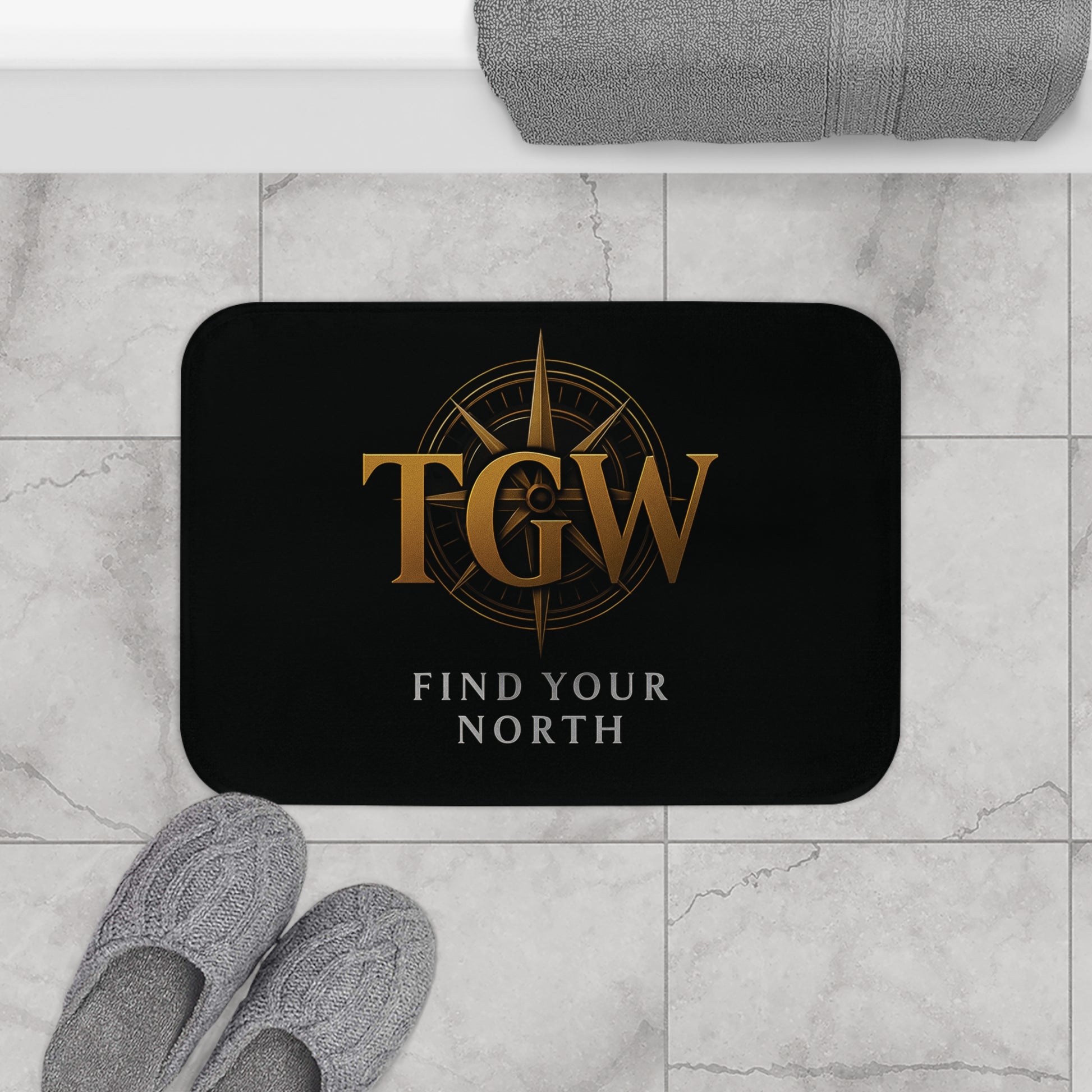 Find Your North Electrifying Bath Mat