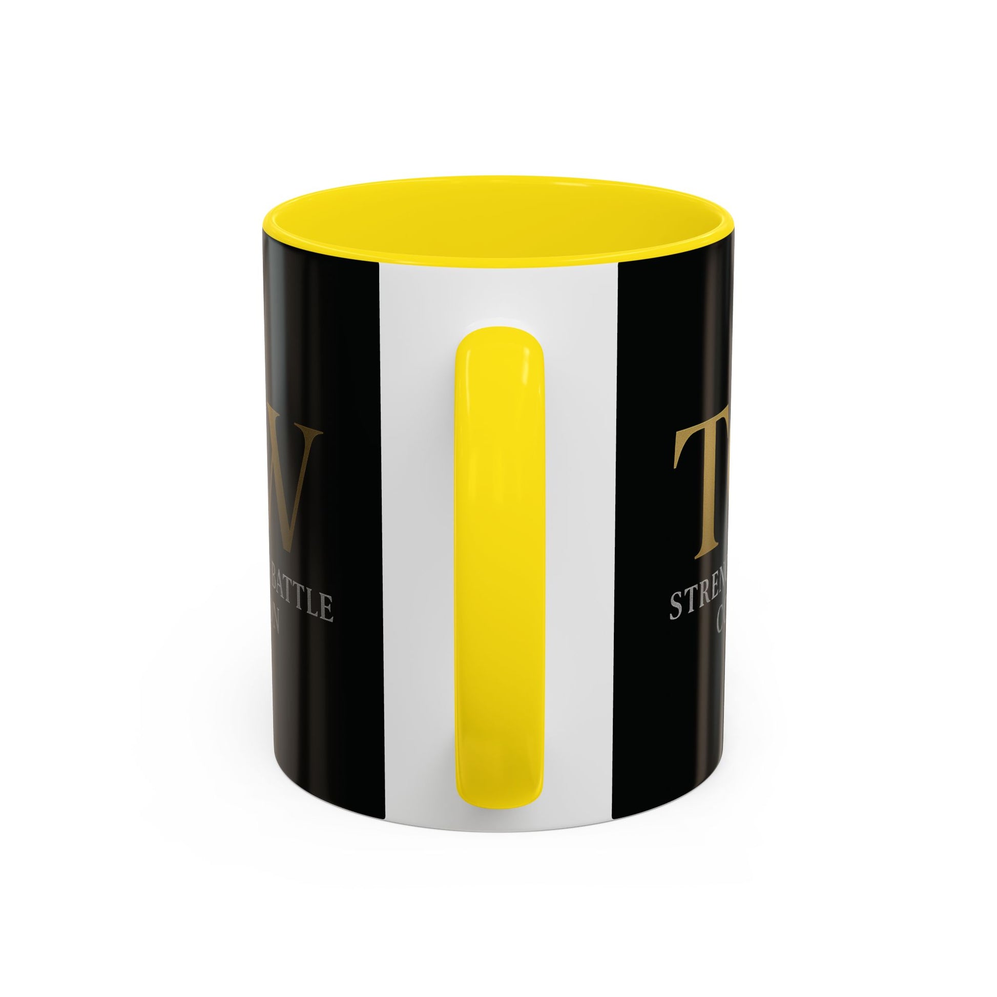 Empowering Accent Coffee Mug - Strength from Battle Collection, Motivational Gift, Coffee Cup, Inspirational Mug, Tea Gift Idea