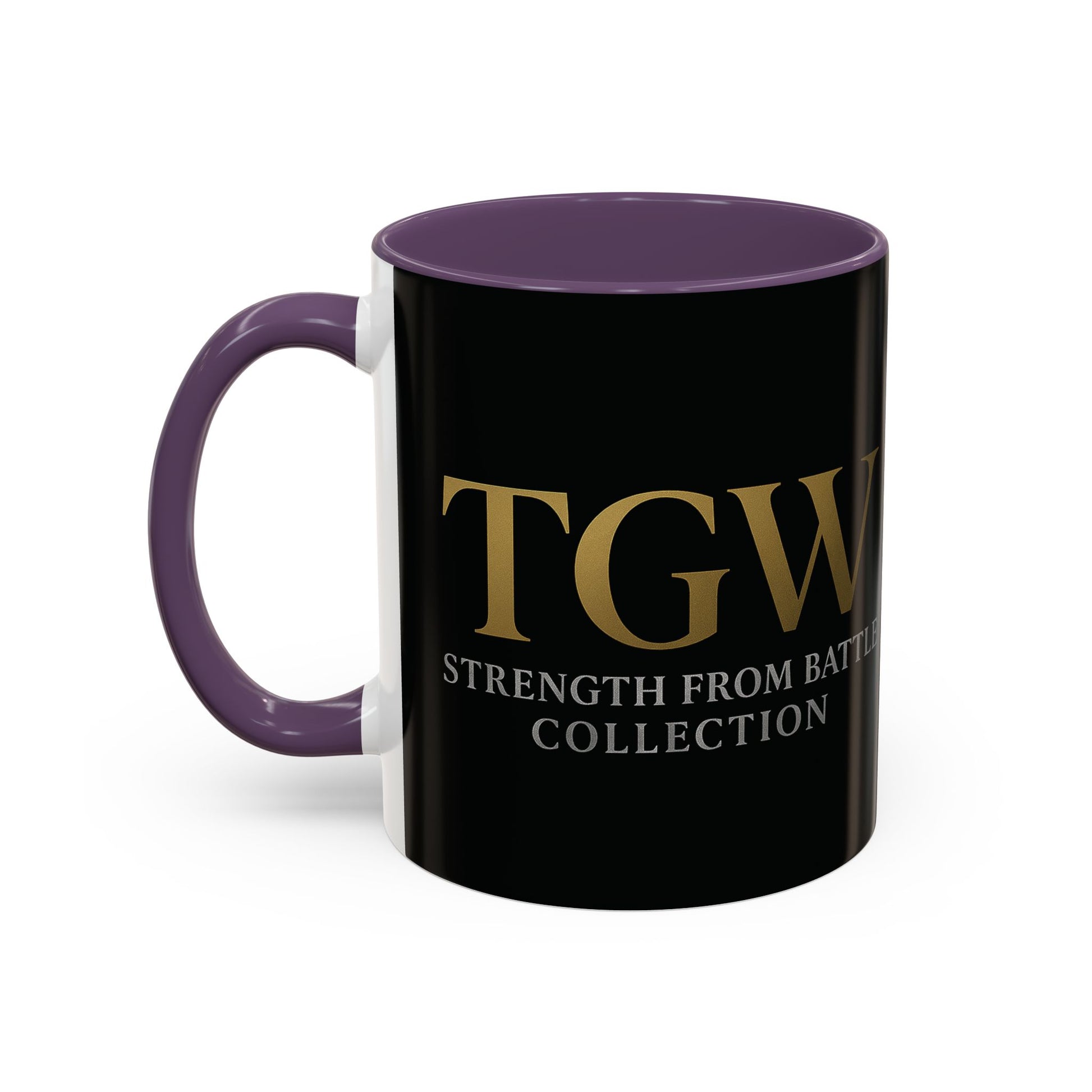 Empowering Accent Coffee Mug - Strength from Battle Collection, Motivational Gift, Coffee Cup, Inspirational Mug, Tea Gift Idea
