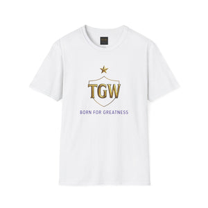 Softstyle T-Shirt - TGW 'Born for Greatness' Tee, Motivational Gift, Casual Wear, Inspirational Apparel, Achievement