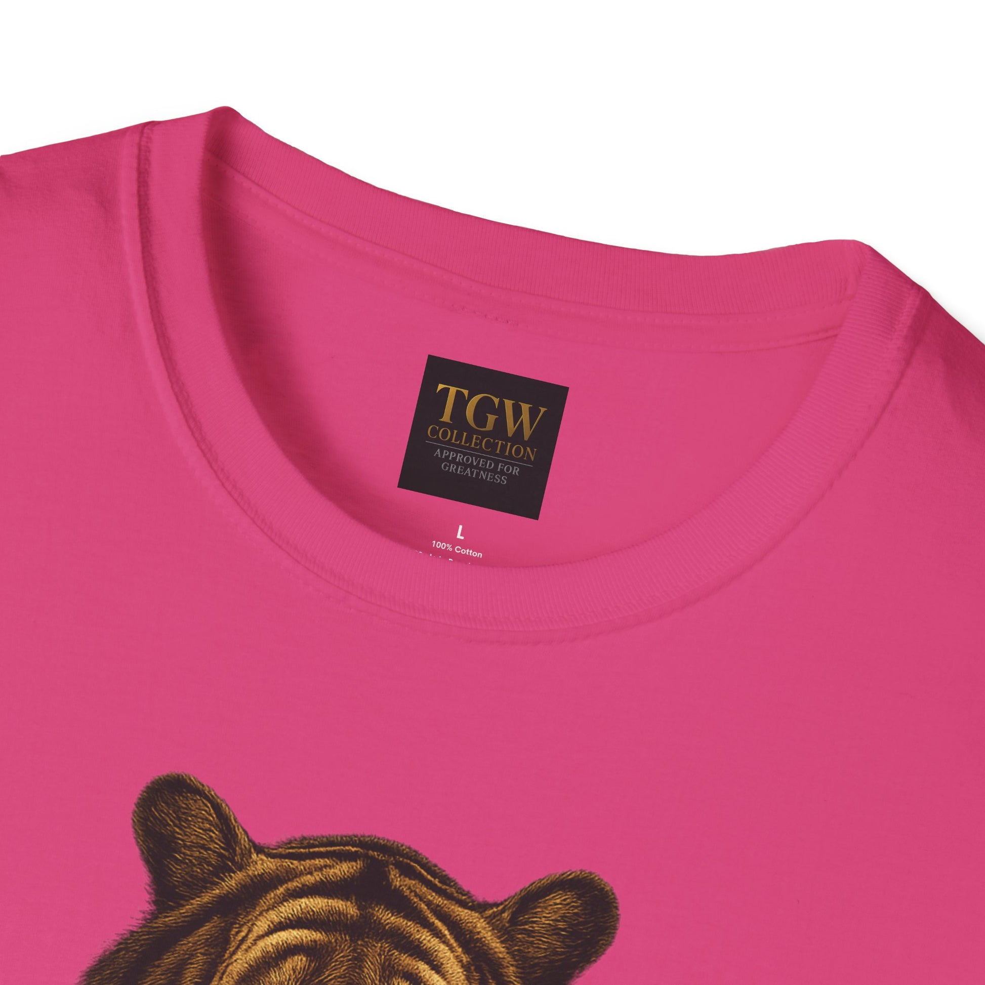 Tiger Head Softstyle T-Shirt | Casual Wear, Wild Animal Tee, Fashion Statement, Unique Design