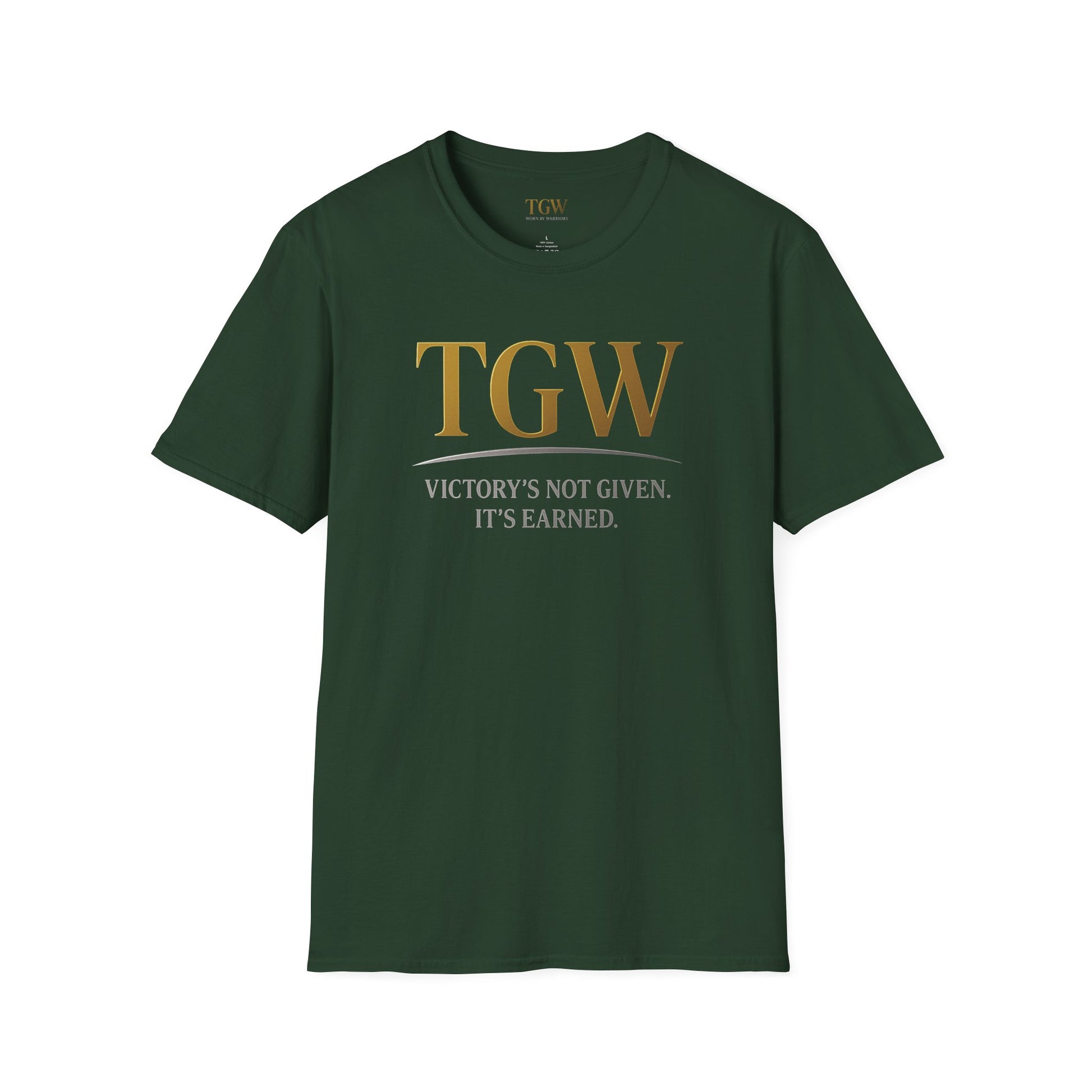 Victory Earned Unisex Softstyle T-Shirt | Motivational Tee, Inspirational Gift, Casual Wear, Empowering Apparel, Everyday Comfort