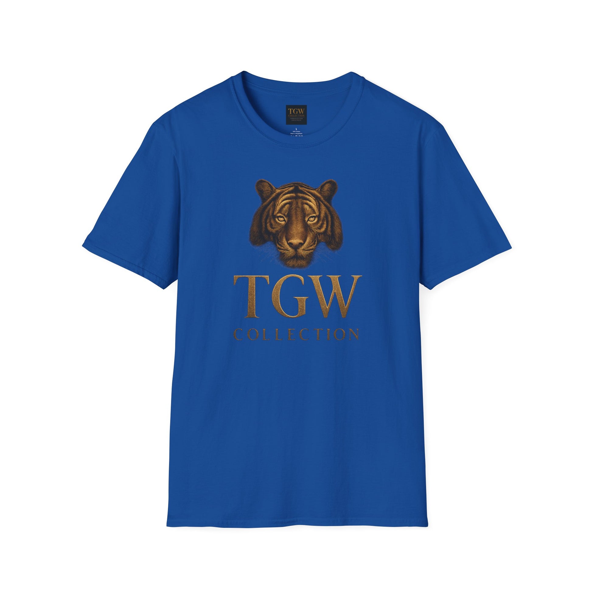 Tiger Head Softstyle T-Shirt | Casual Wear, Wild Animal Tee, Fashion Statement, Unique Design