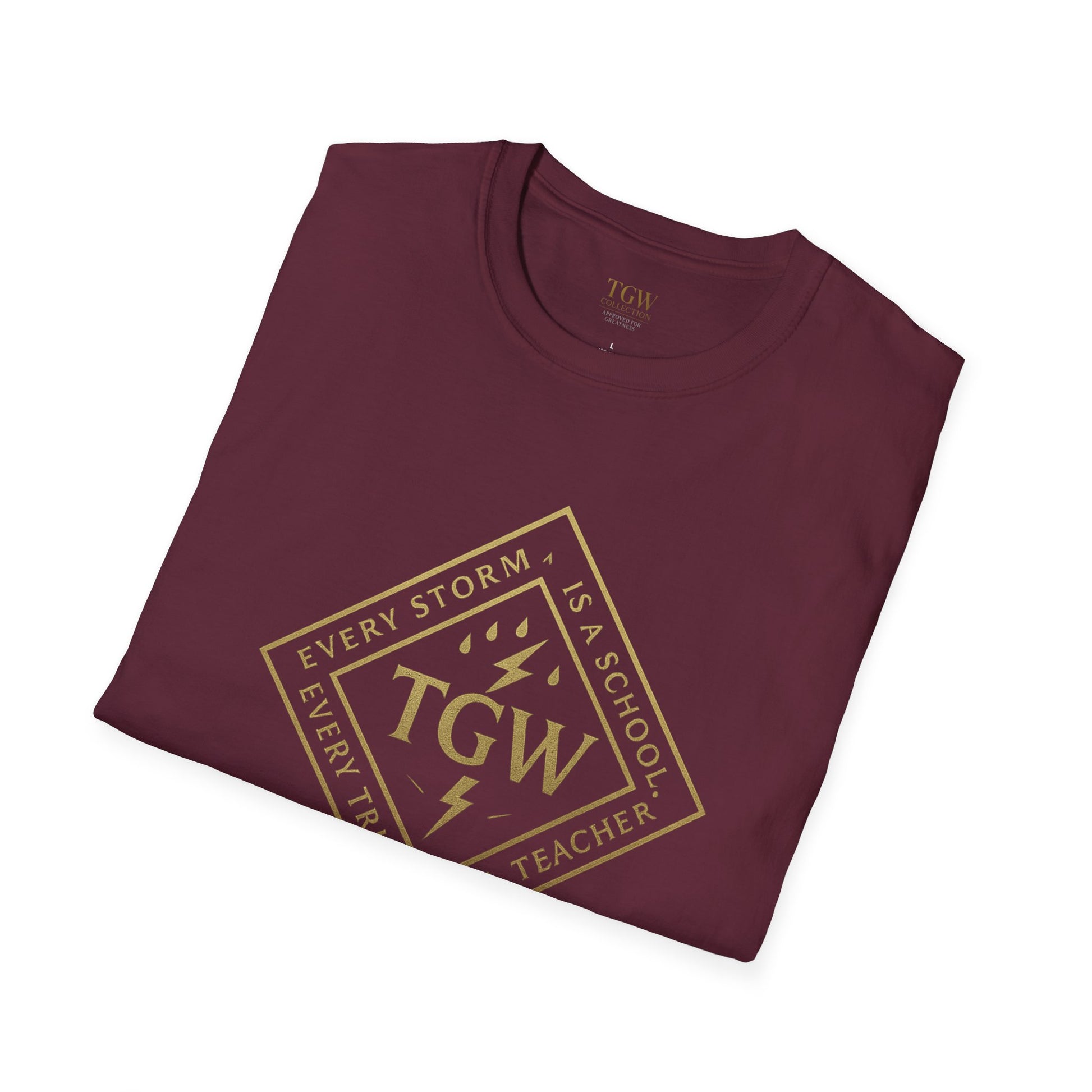 Graphic Tee with Lightning Design - Casual Trendy T-Shirt for Everyday Wear, Gifts, Occasions, Festivals